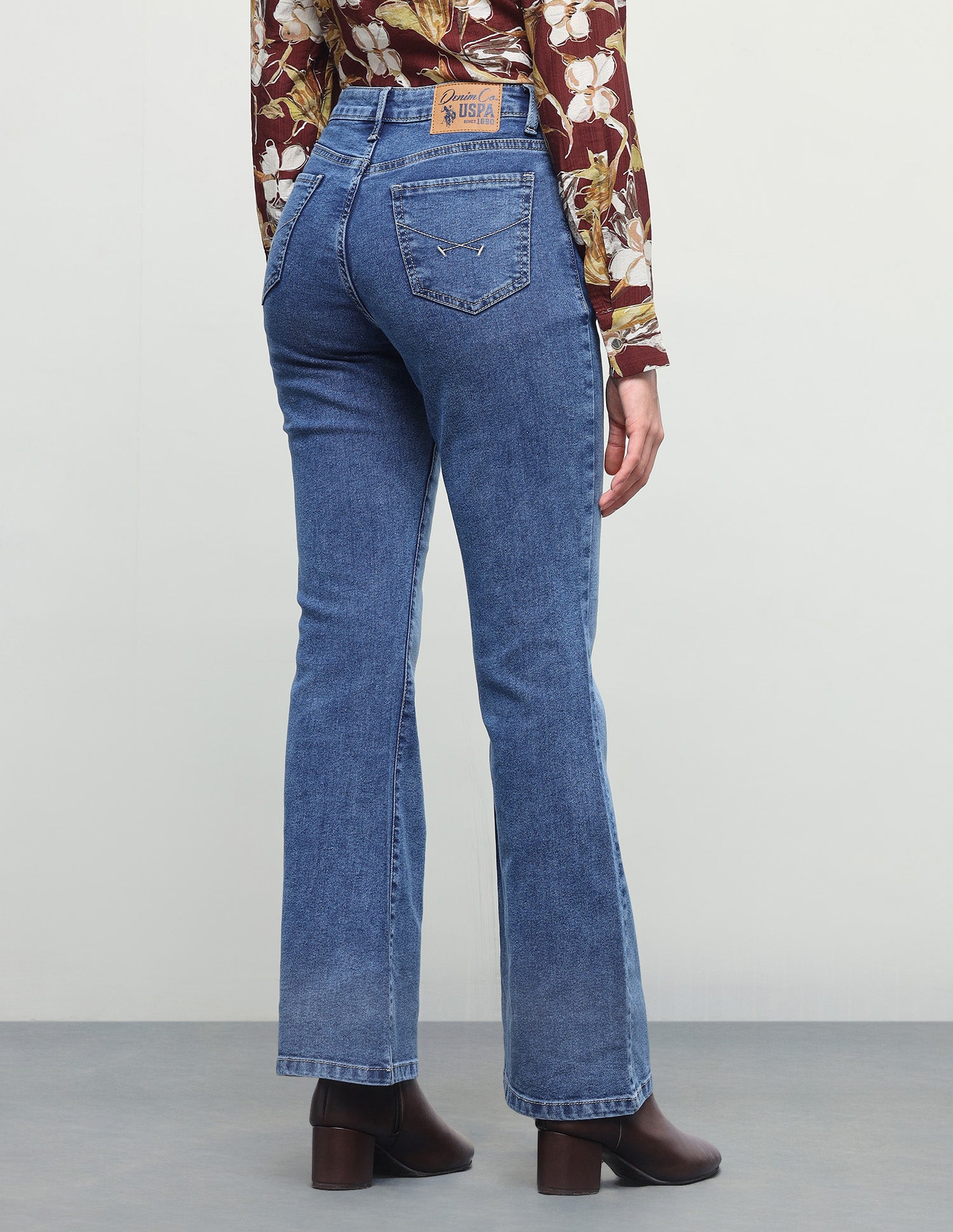Bootcut Fit Blue Jeans Blue - U.S. Polo Assn. India | Large