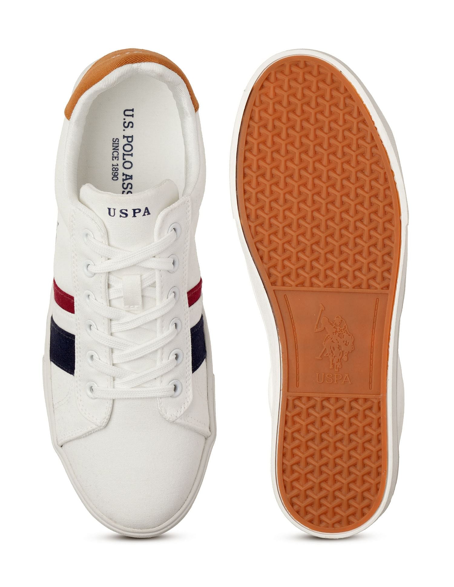 Men Abor 2.0 Colourblocked Sneakers Off White - U.S. POLO ASSN. | Large