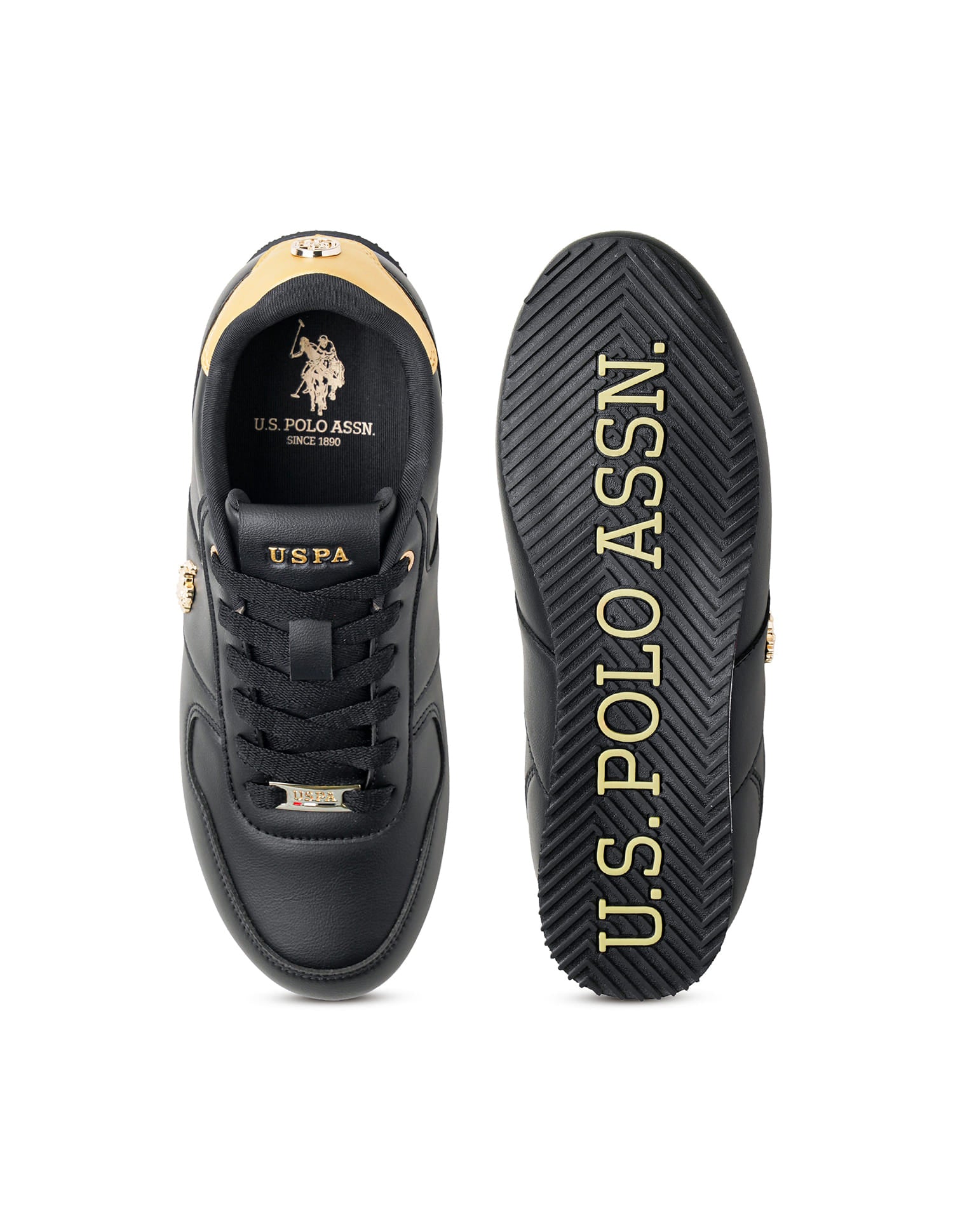 Women Round Toe Sorrento 2.0 Sneakers Black - U.S. Polo Assn. India | Large