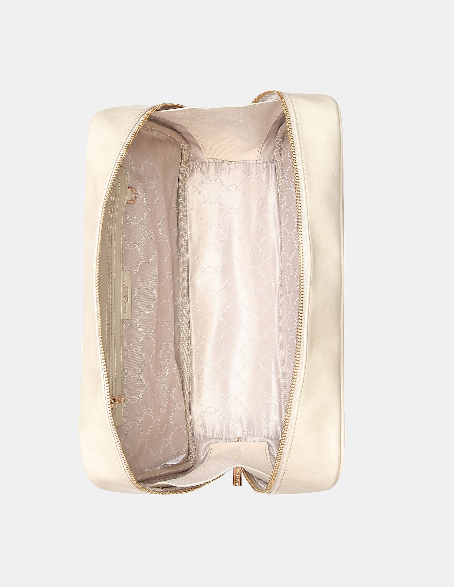 Women Blynn Compact Work Satchel Bag with Inner Pockets Beige - U.S. POLO ASSN. | Large