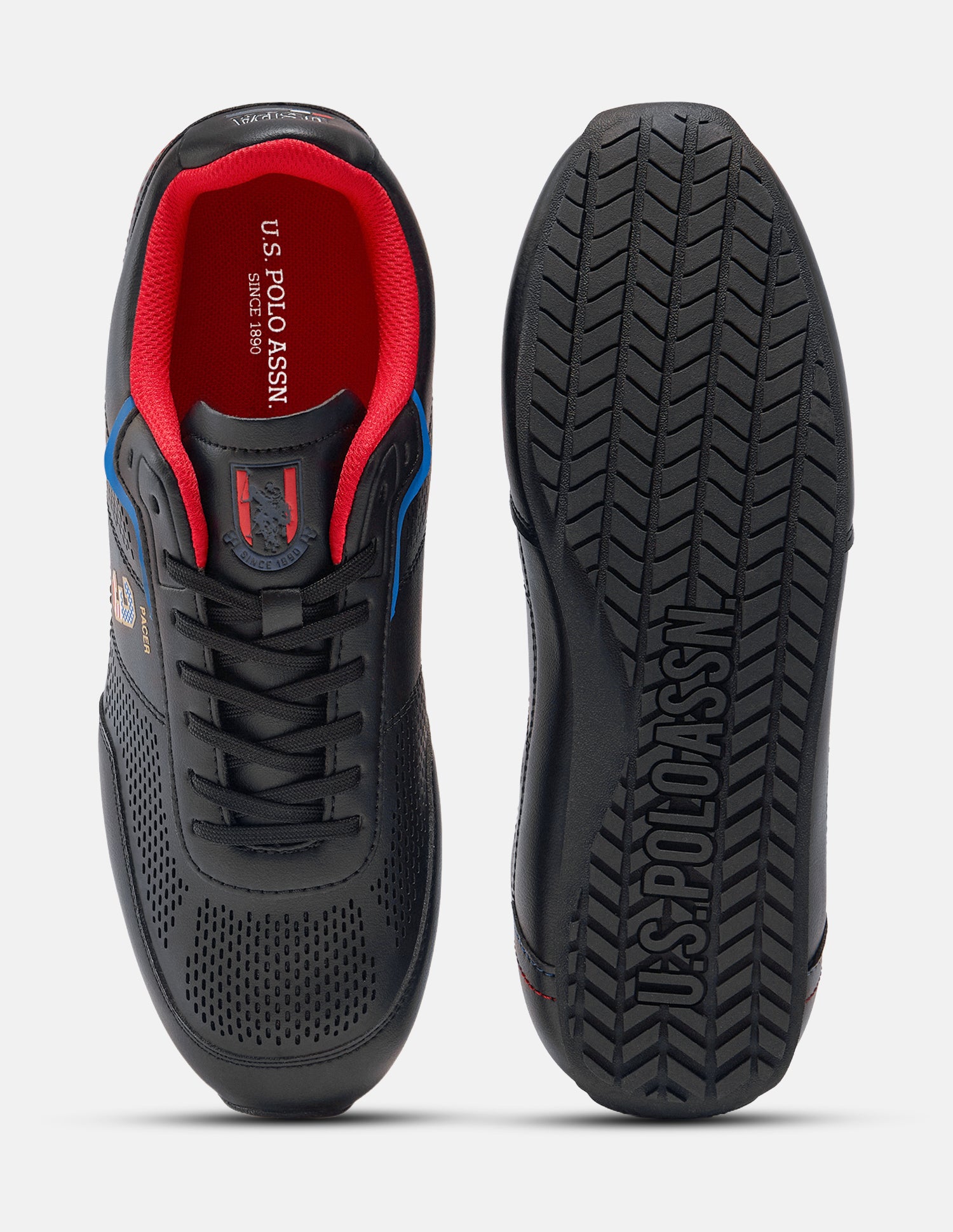 Round Toe Pacer Sneakers Black - U.S. Polo Assn. India | Large