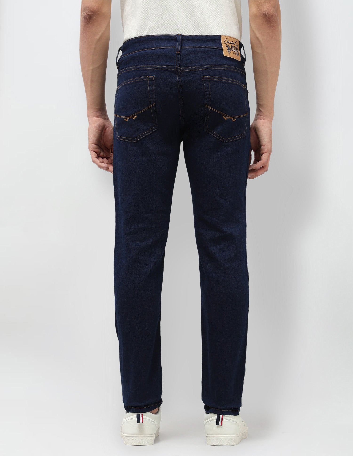 Brandon Slim Tapered Fit Blue Jeans Blue - U.S. POLO ASSN. | Large