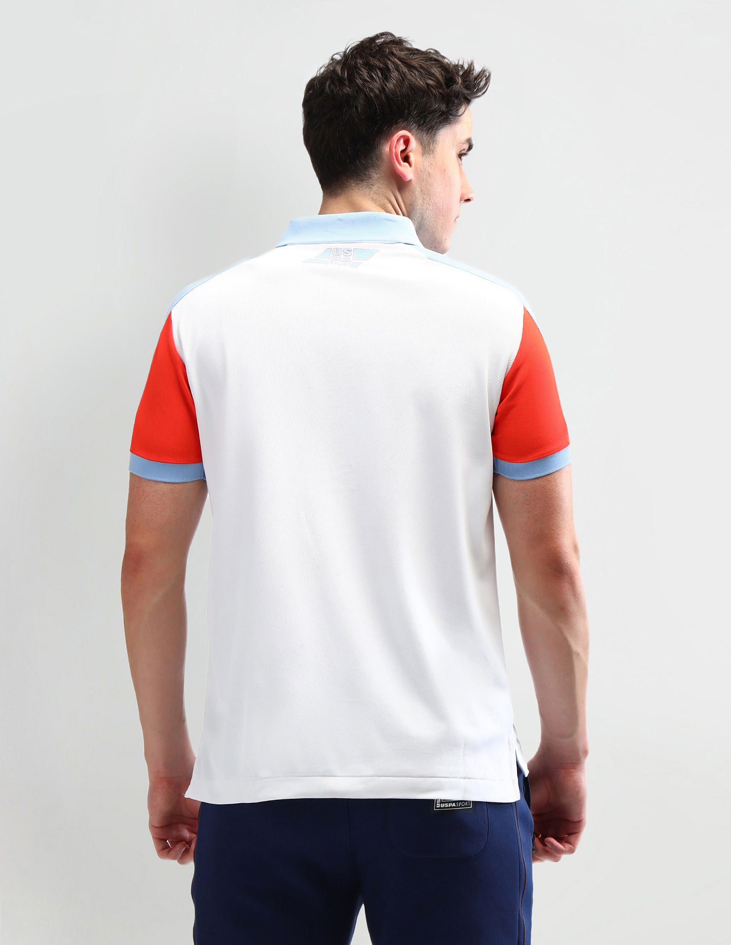 Slim Fit Solid Polo Shirt White - U.S. Polo Assn. India | Large