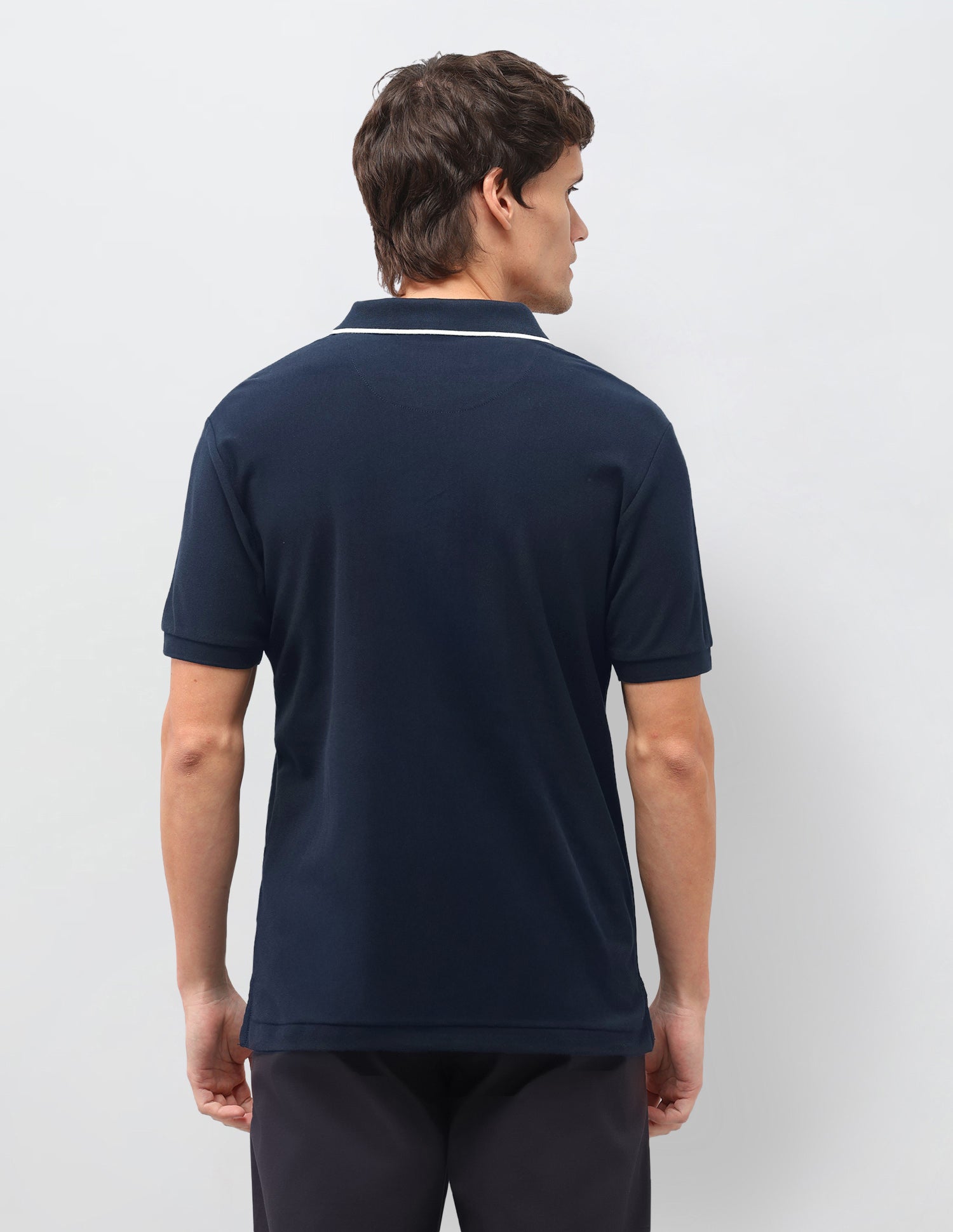Vertical Striped Slim Fit Polo Shirt Navy - U.S. Polo Assn. India | Large