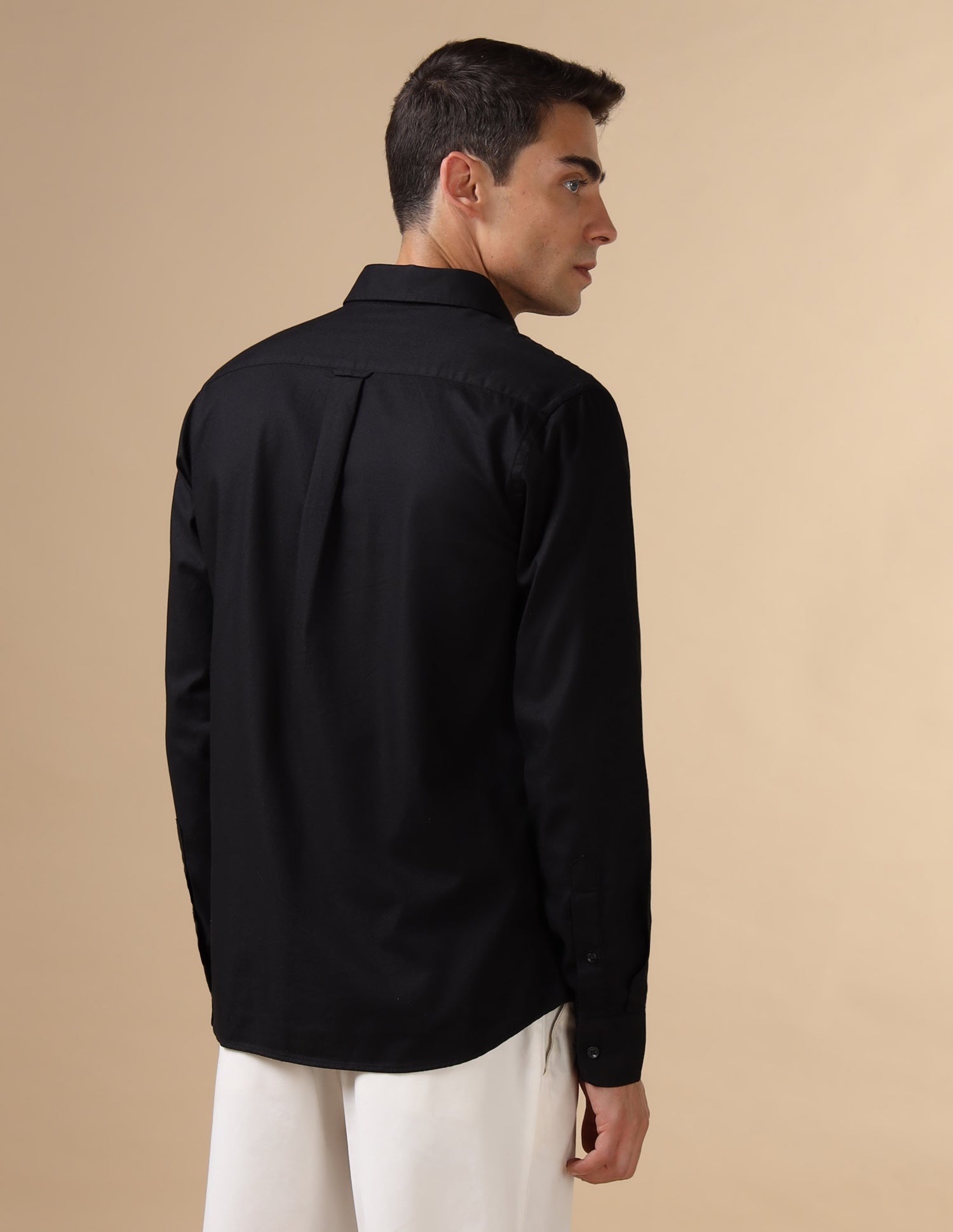 Dobby Pure Cotton Shirt Black - U.S. POLO ASSN. | Large