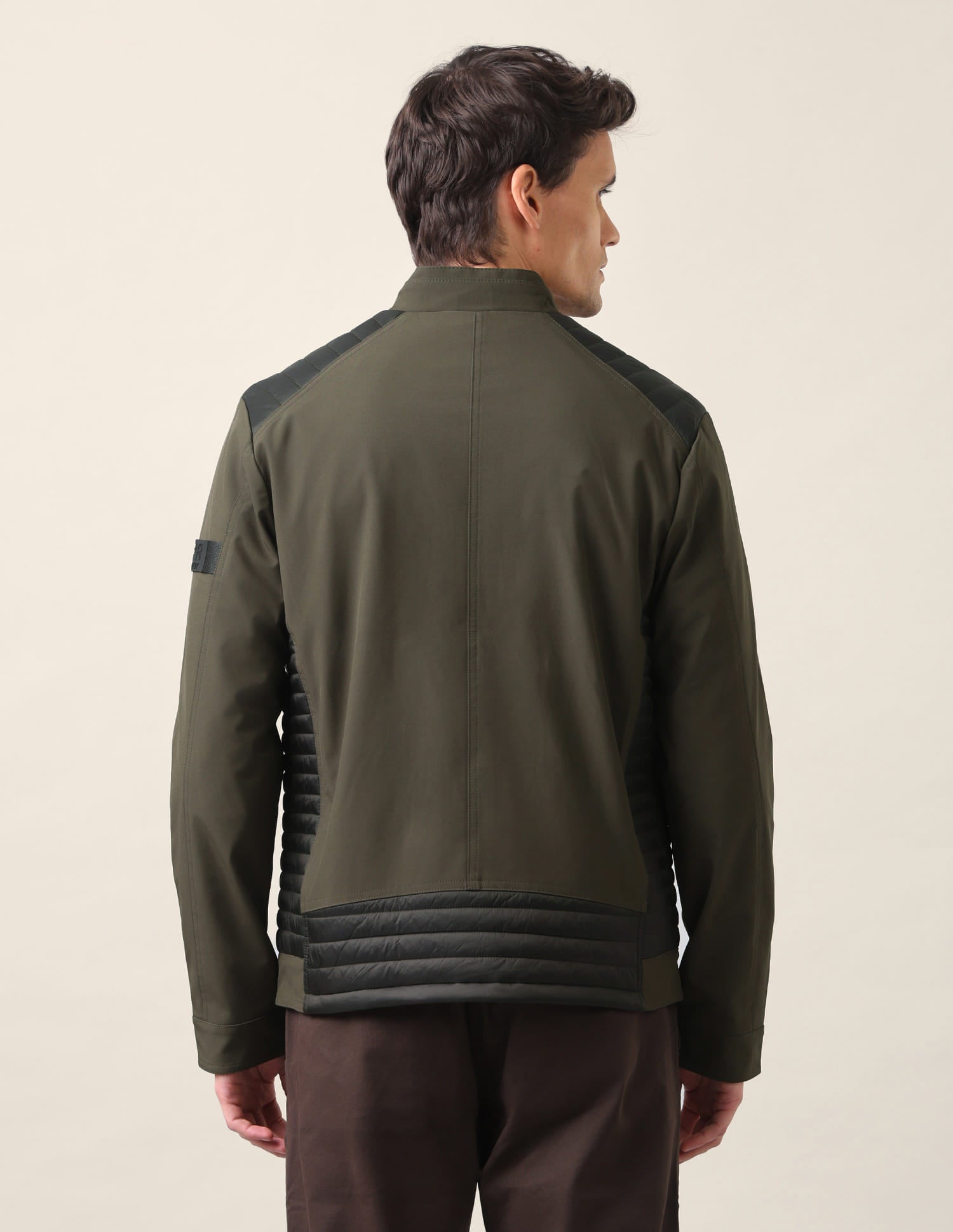 Colour Blocked Regular Fit Jacket Olive - U.S. Polo Assn. India | Large