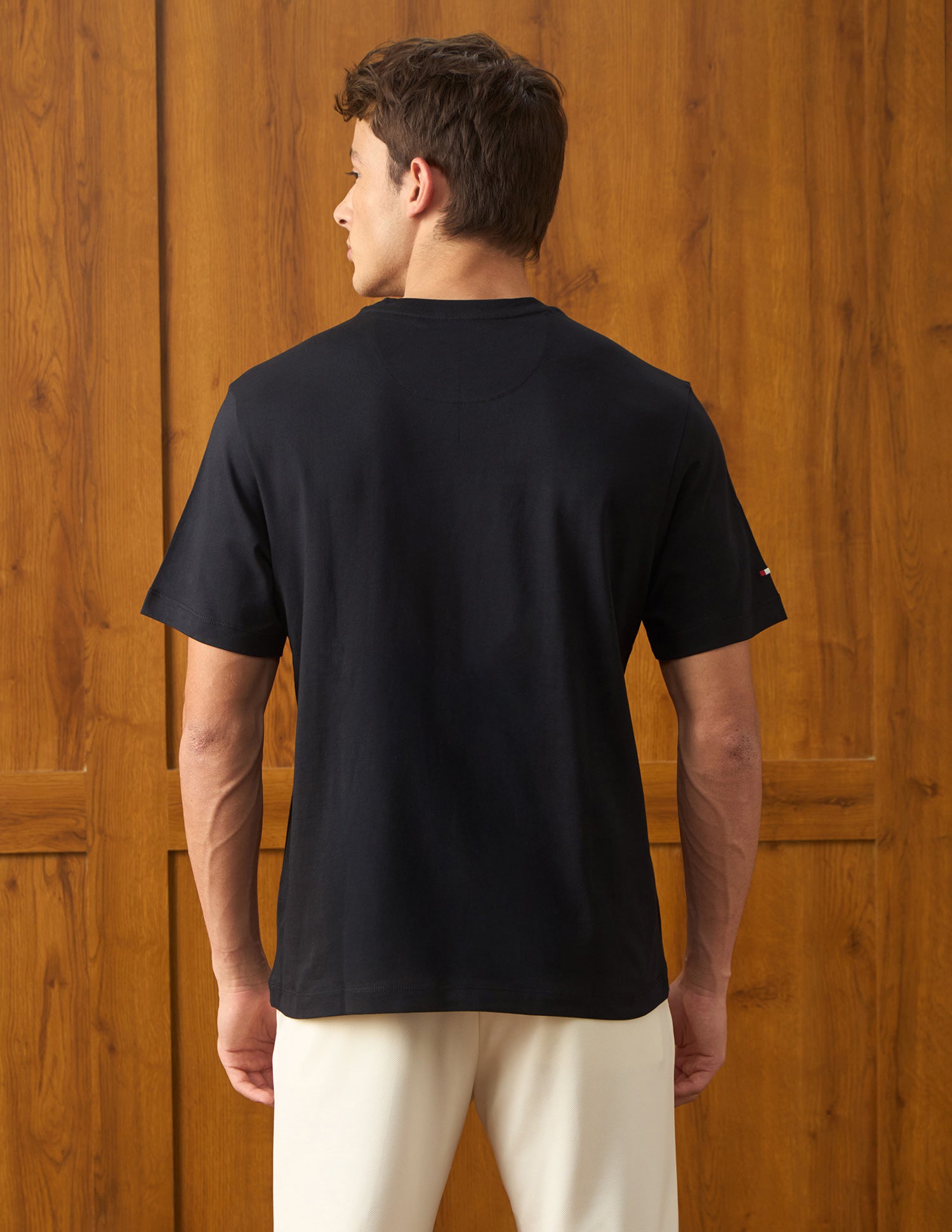 Brand Printed Relaxed Fit T-Shirt Black - U.S. Polo Assn. India | Large
