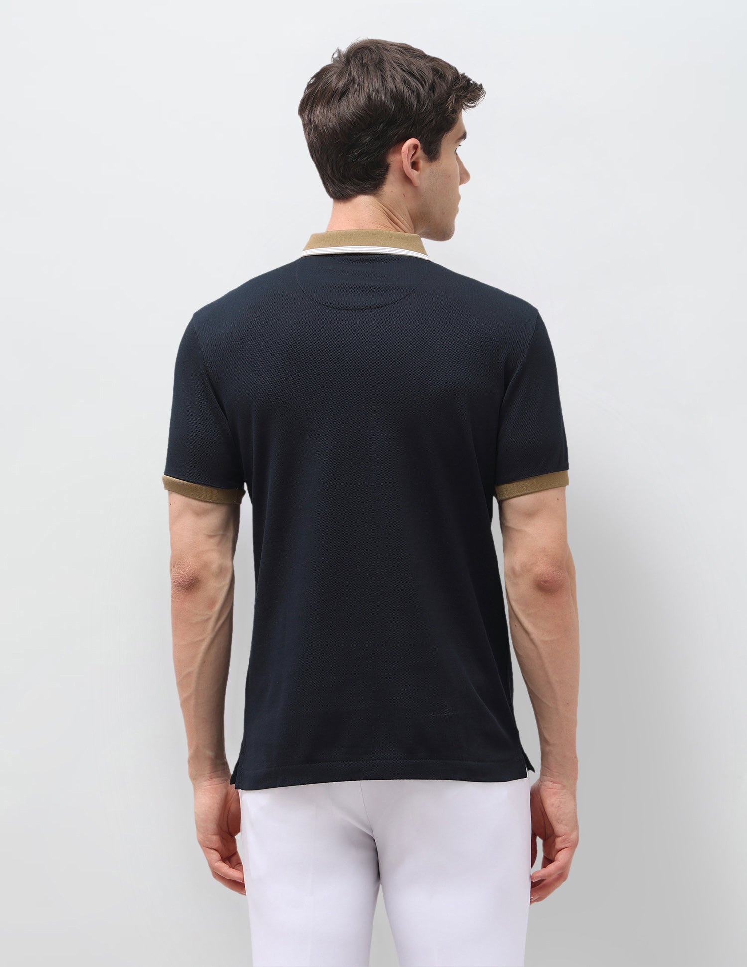 Solid Slim Fit Polo Shirt Navy - U.S. Polo Assn. India | Large