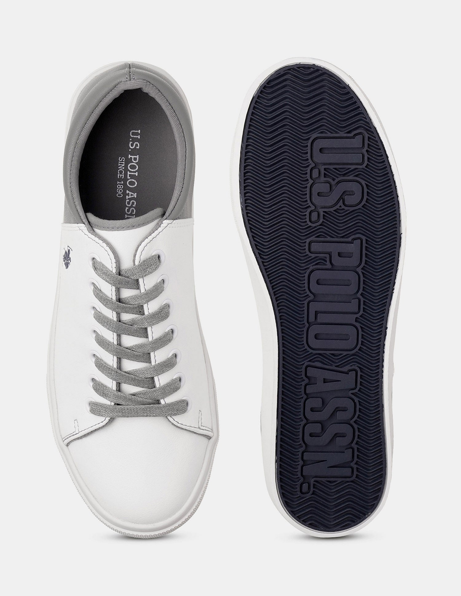 Men Round Toe Panal 2.0 Sneakers Off White - U.S. POLO ASSN. | Large