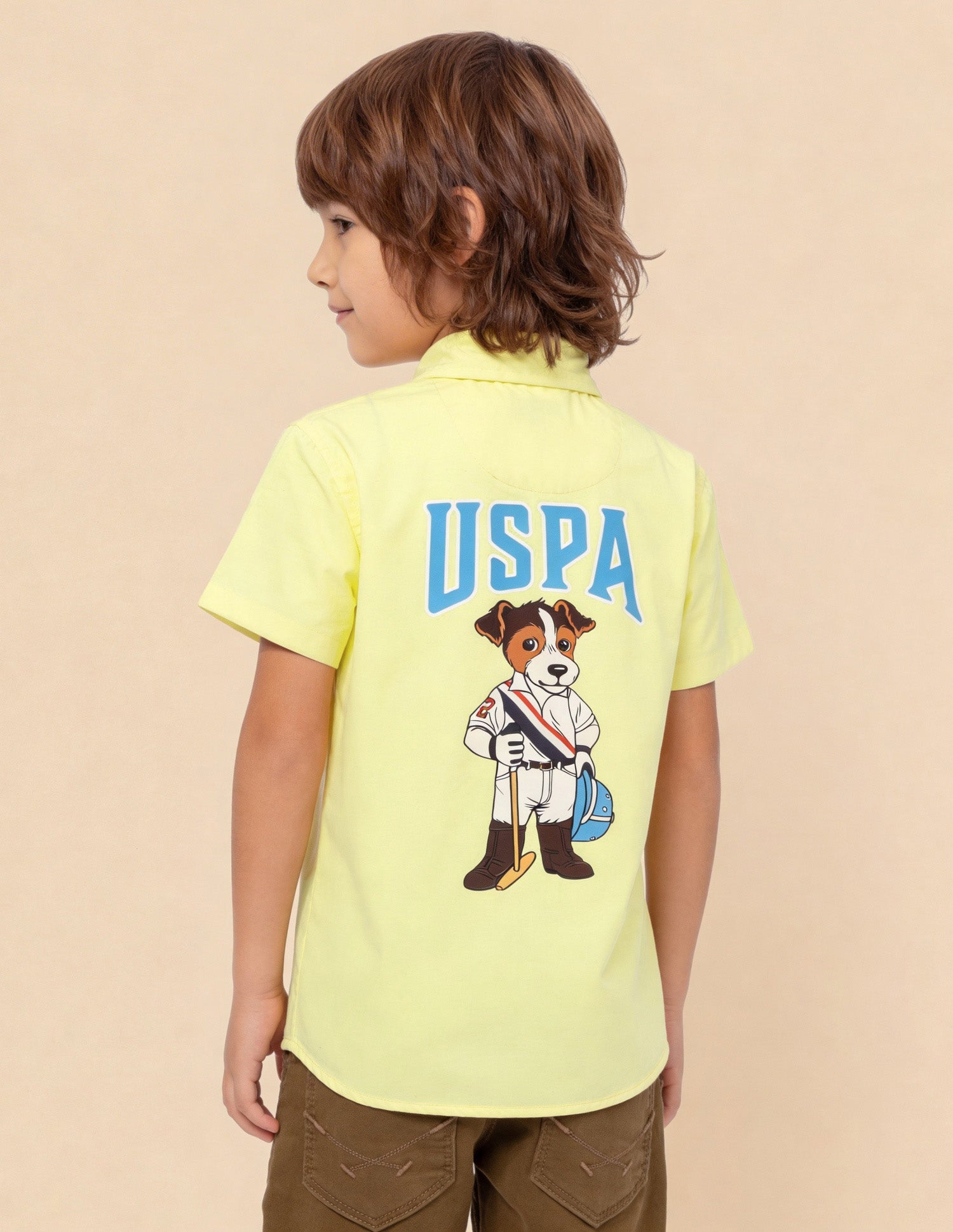 Graphic Brand Printed Shirt Yellow - U.S. Polo Assn. India | Large