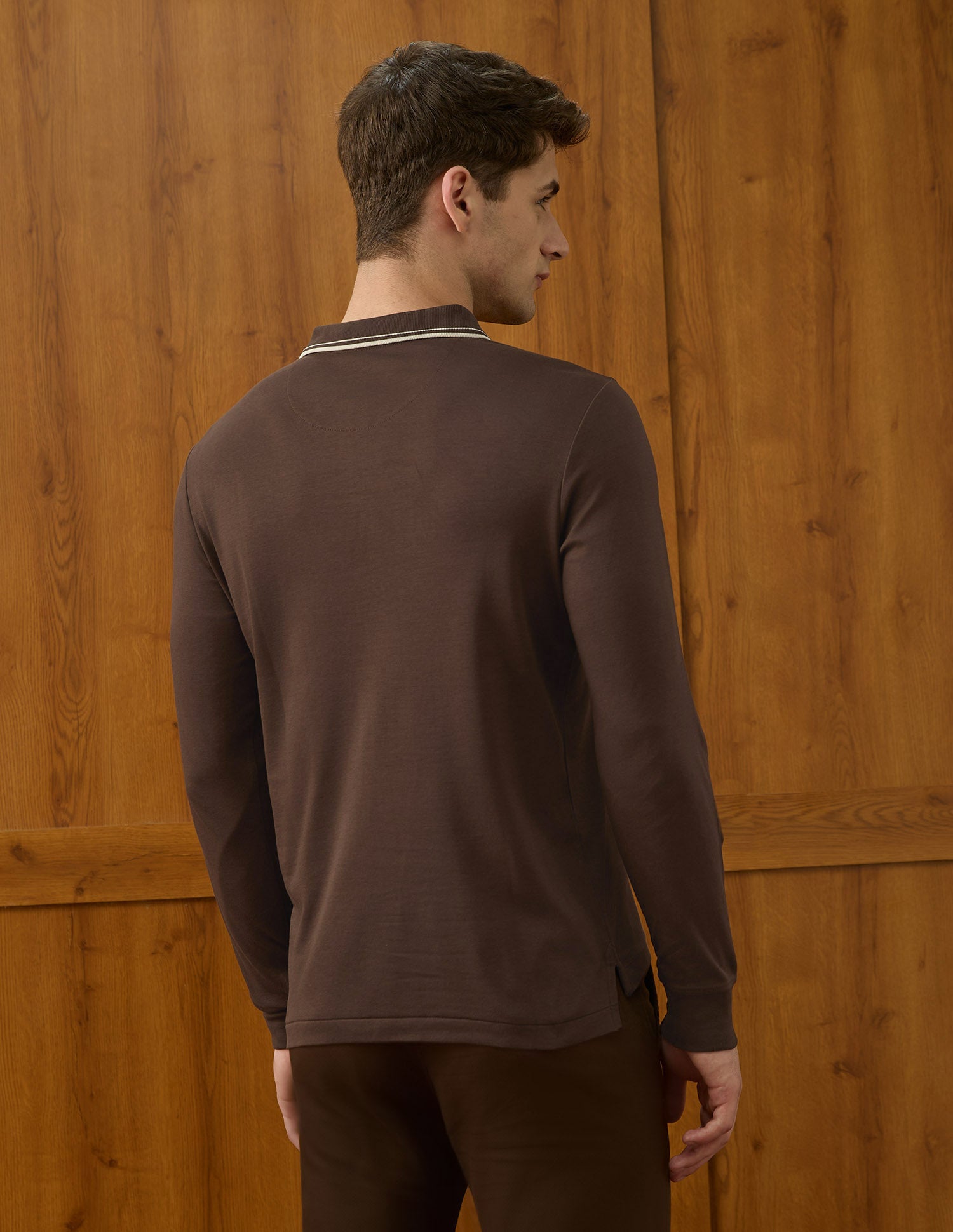 Solid Equestrian Aisle Theater Polo Shirt Dark Brown - U.S. POLO ASSN. | Large