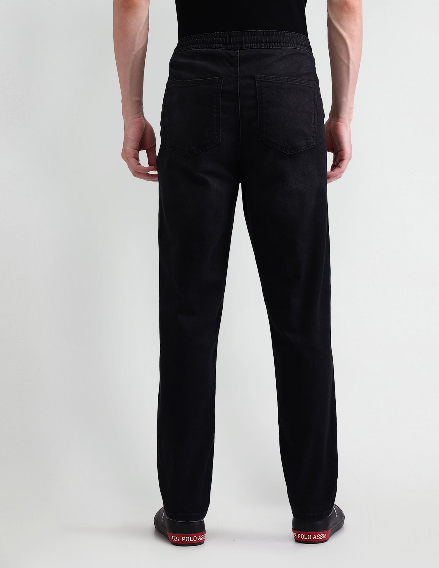 Slim Fit Black Jogger Jeans Black - U.S. POLO ASSN. | Large