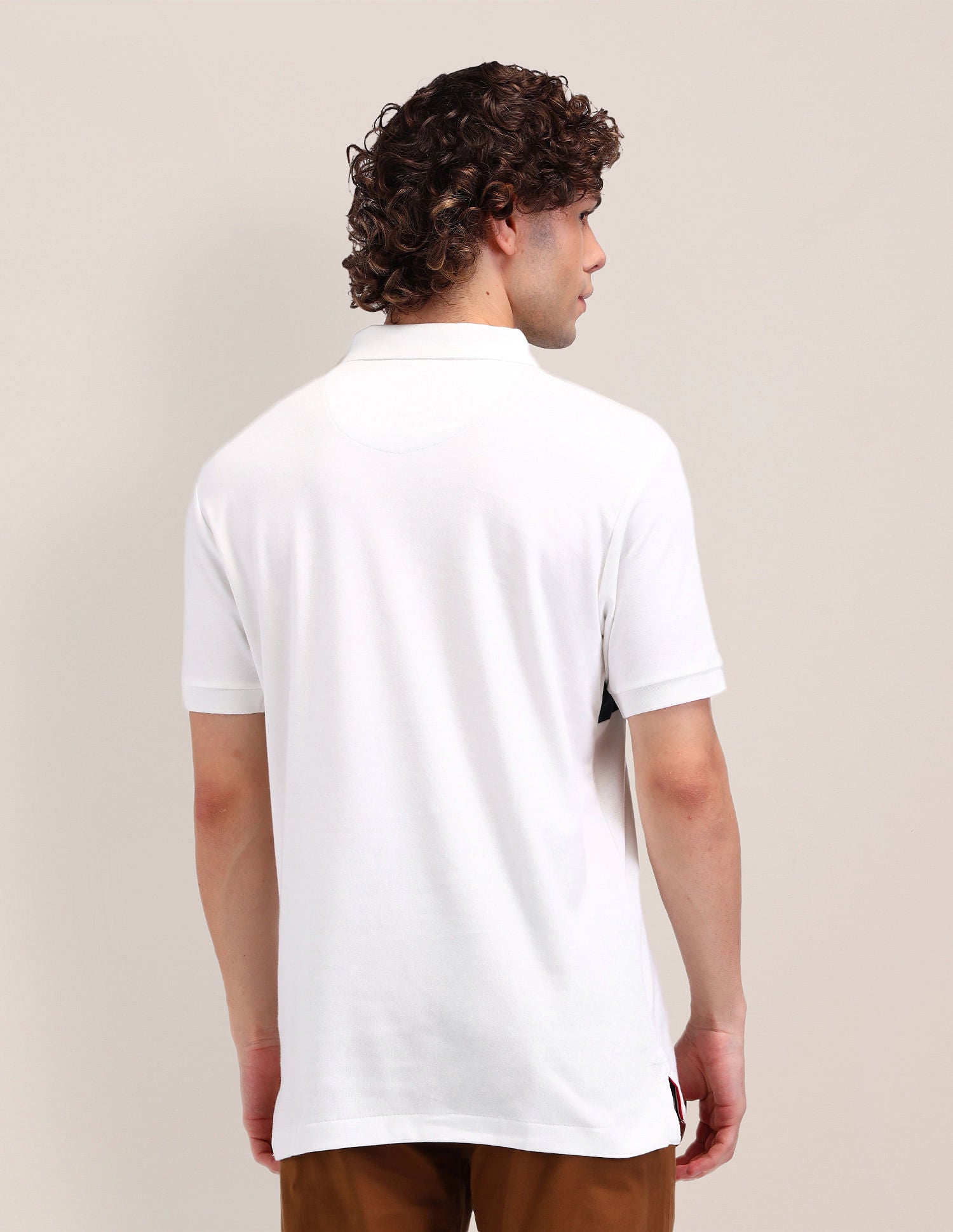 Printed Slim Fit Polo Shirt White - U.S. POLO ASSN. | Large