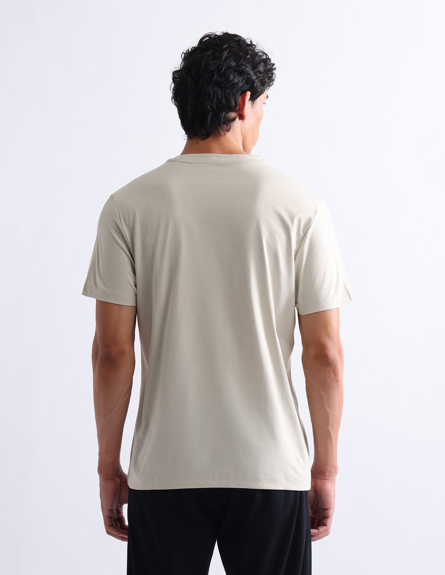 Brand Printed Slim Fit T-Shirt Off White - U.S. Polo Assn. India | Large