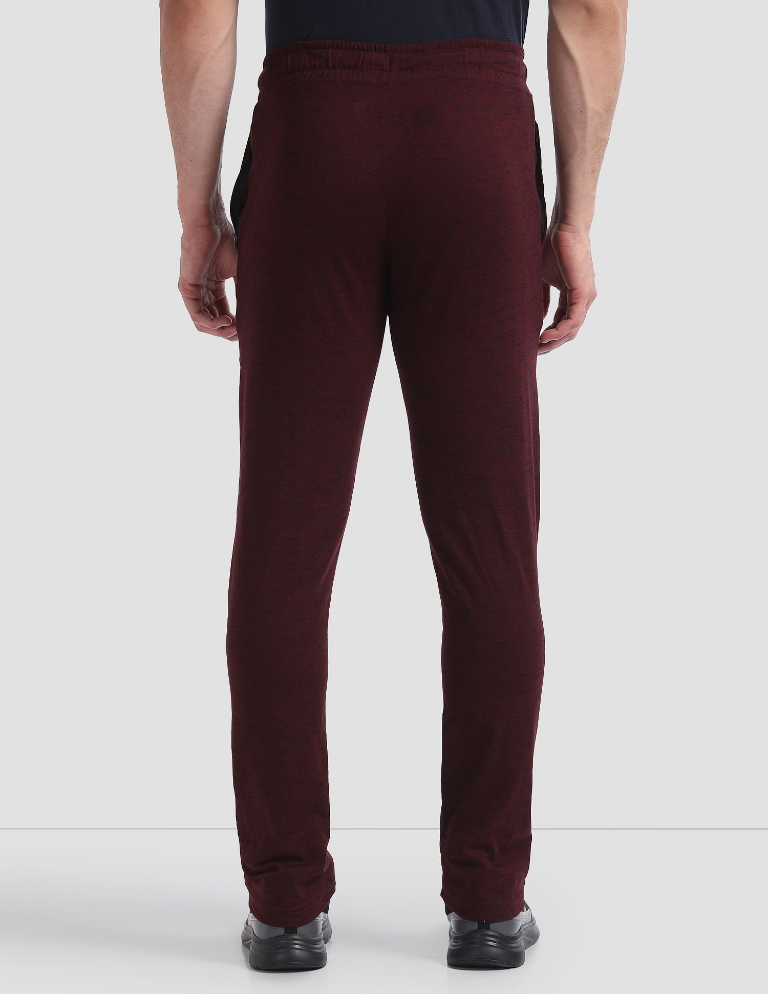 Comfort Fit Cotton Polyester I672 Lounge Track Pants - Pack Of 1 Wine - U.S. POLO ASSN. | Large