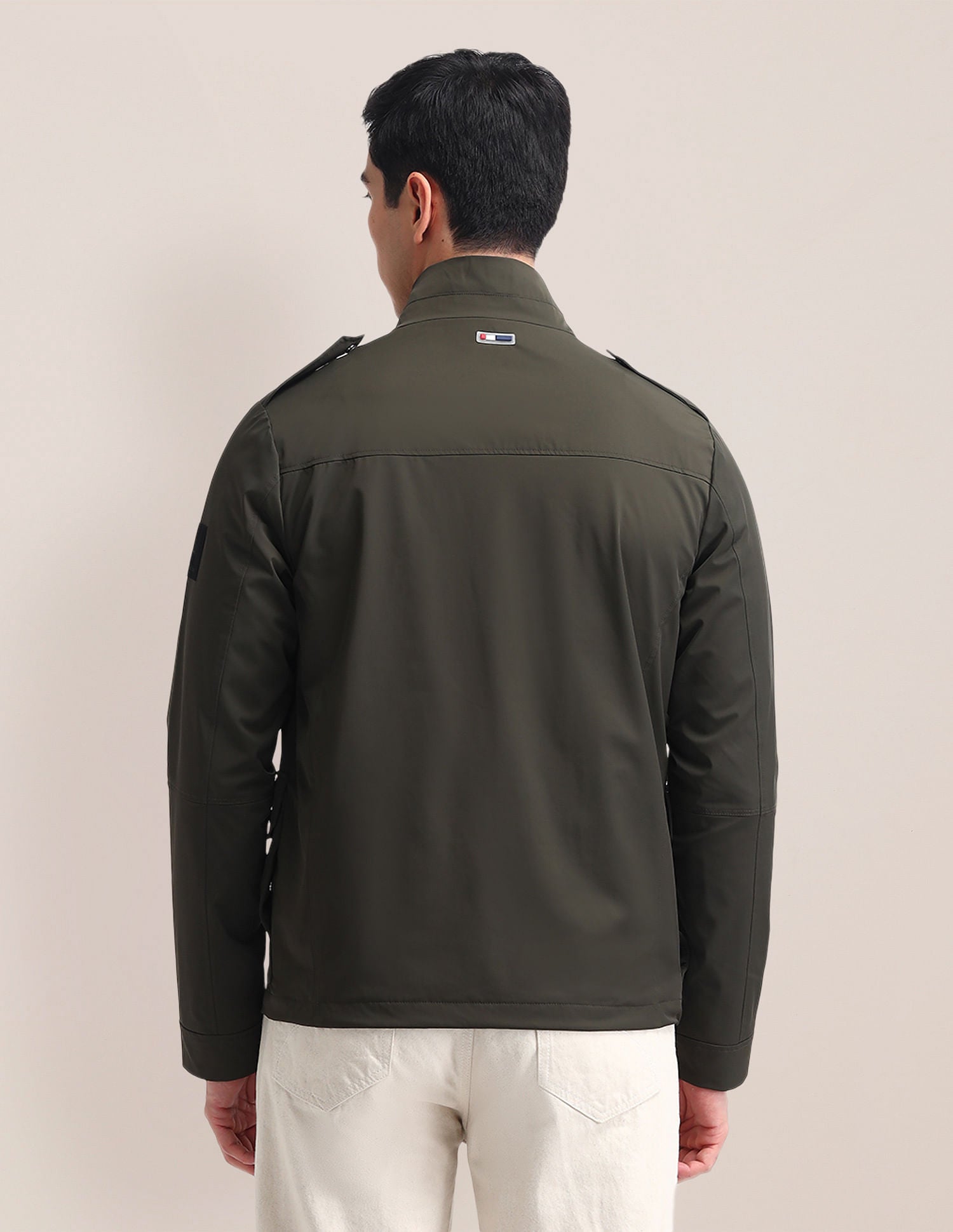 Regular Fit Solid Casual Jacket Olive - U.S. POLO ASSN. | Large