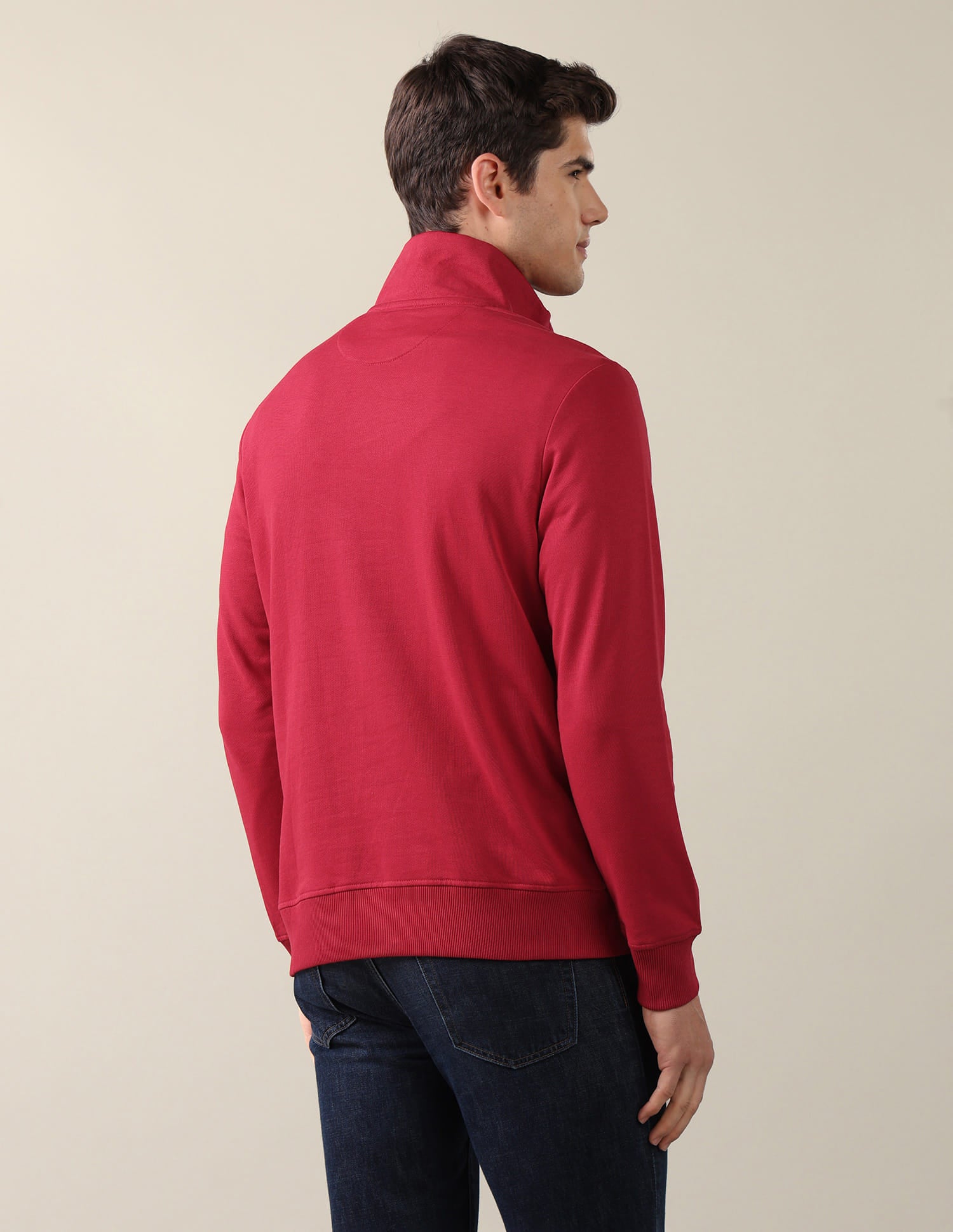 Brand Printed Regular Fit Sweatshirt Red - U.S. Polo Assn. India | Large