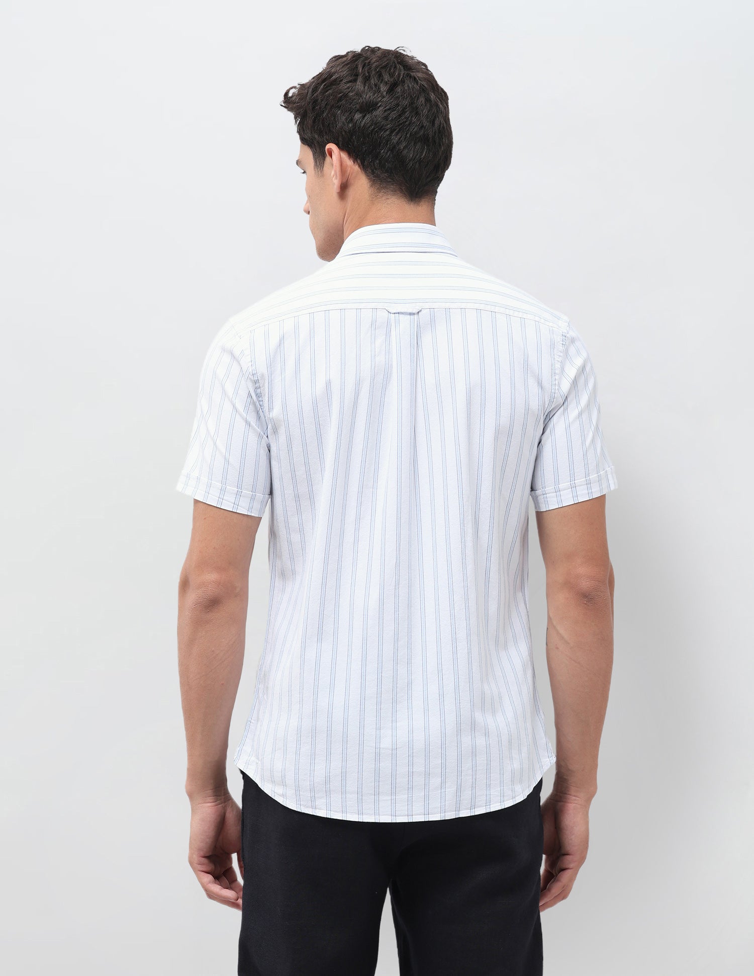 Vertical Striped Oxford Shirt Blue - U.S. Polo Assn. India | Large