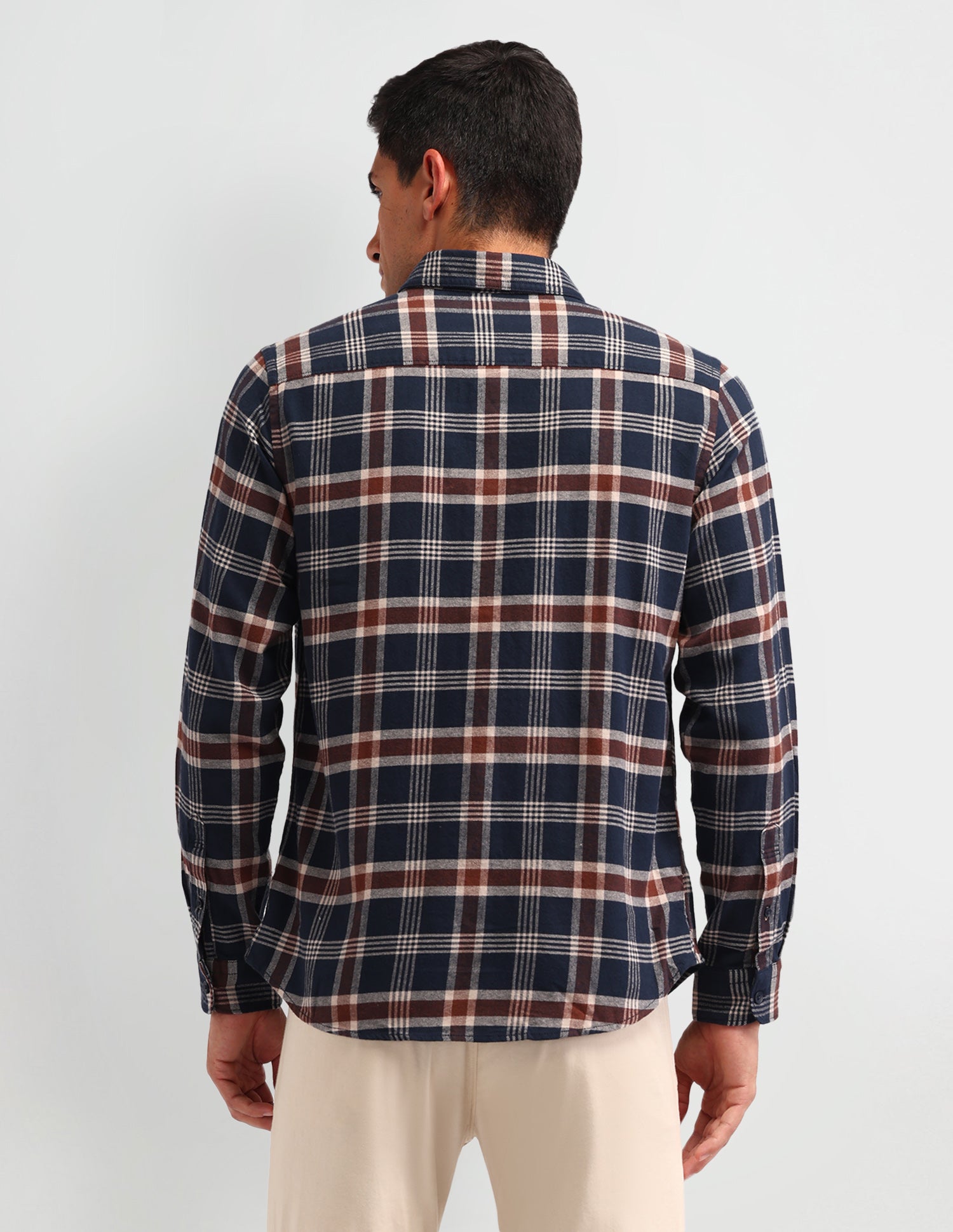 Tartan Checks Slim Fit Shirt Navy - U.S. Polo Assn. India | Large