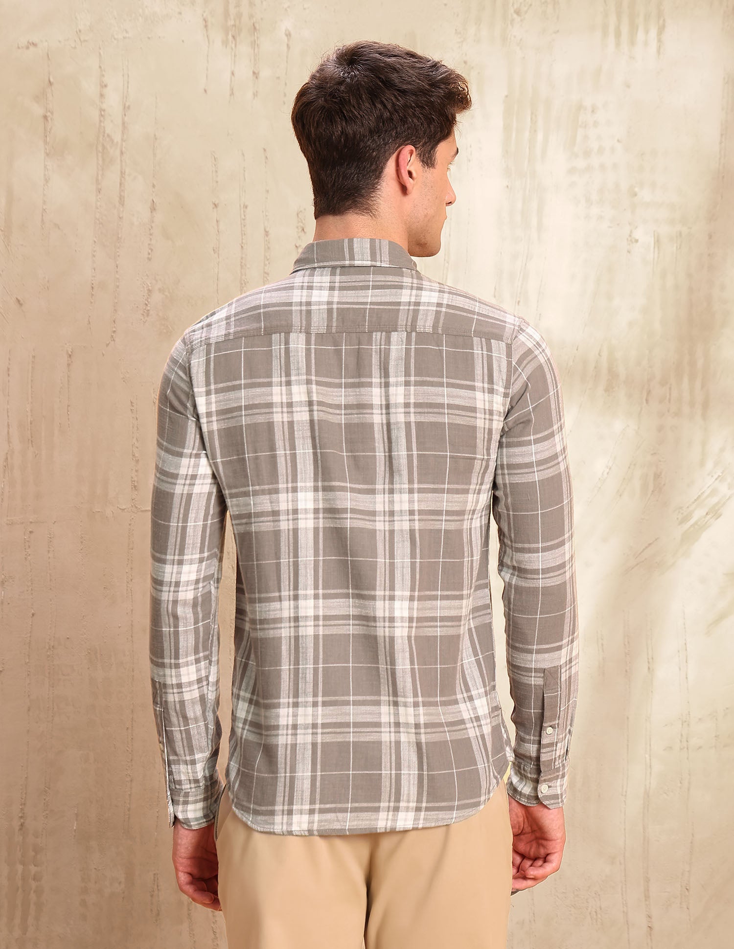 Tartan Checked Legend Of Horseshoe Shirt Mauve - U.S. POLO ASSN. | Large