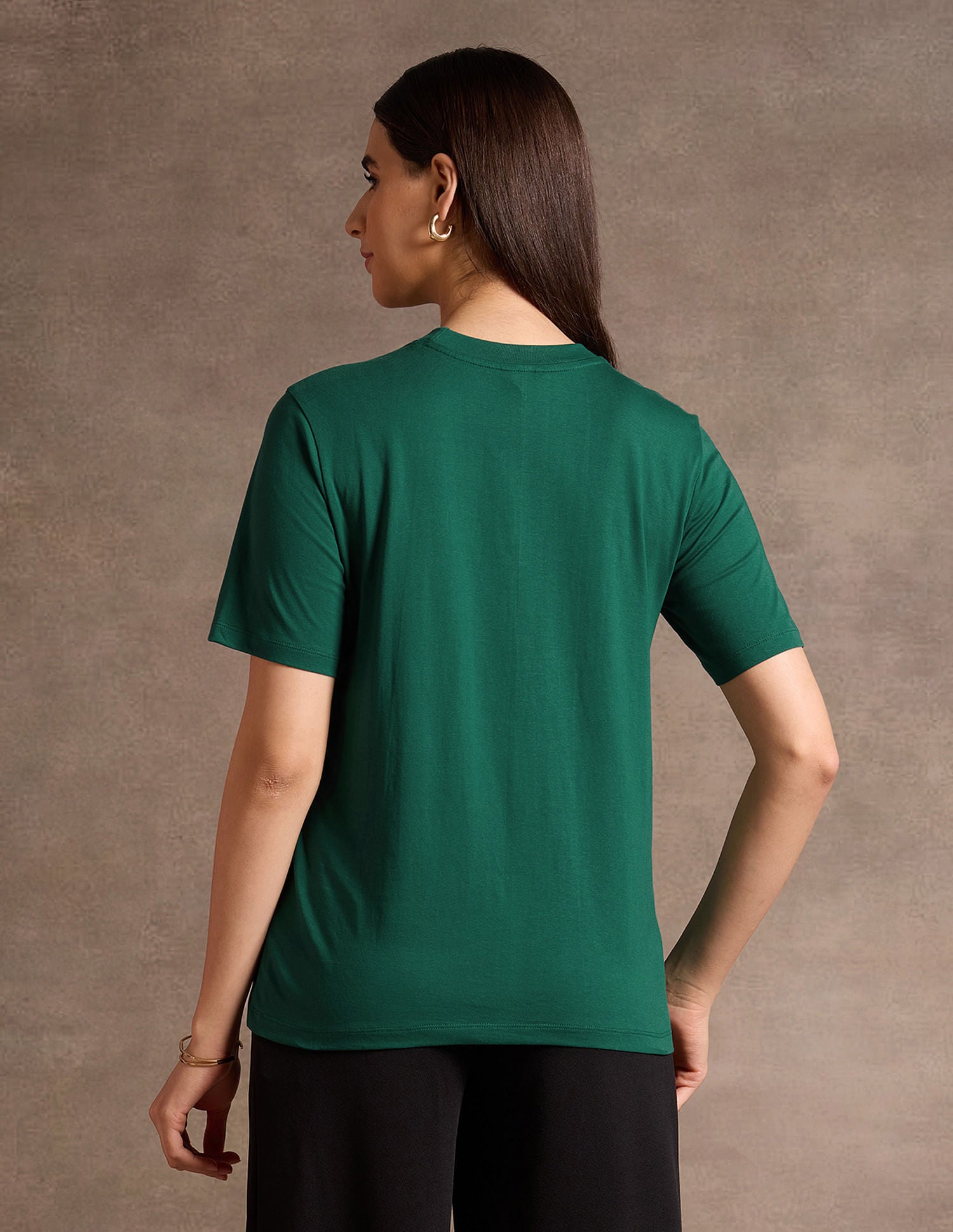 Boxy Fit Crest Logo T-Shirt Dark Green - U.S. POLO ASSN. | Large
