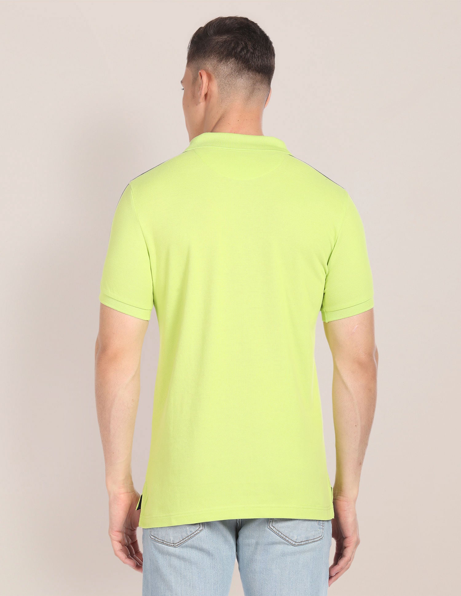 Slim Fit Cotton Polo Shirt Light Green - U.S. POLO ASSN. | Large