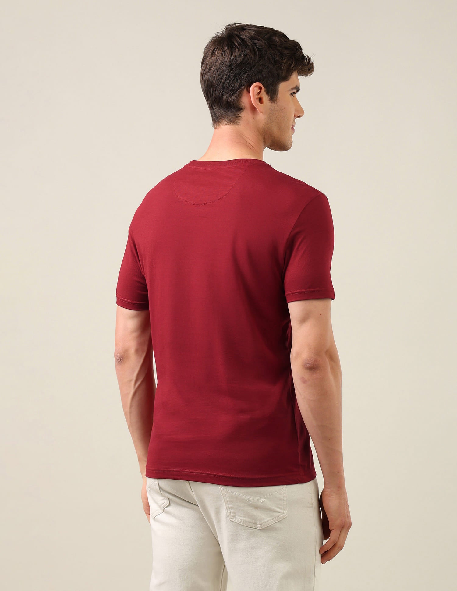 Graphic Brand Printed Regular Fit T-Shirt Red - U.S. Polo Assn. India | Large