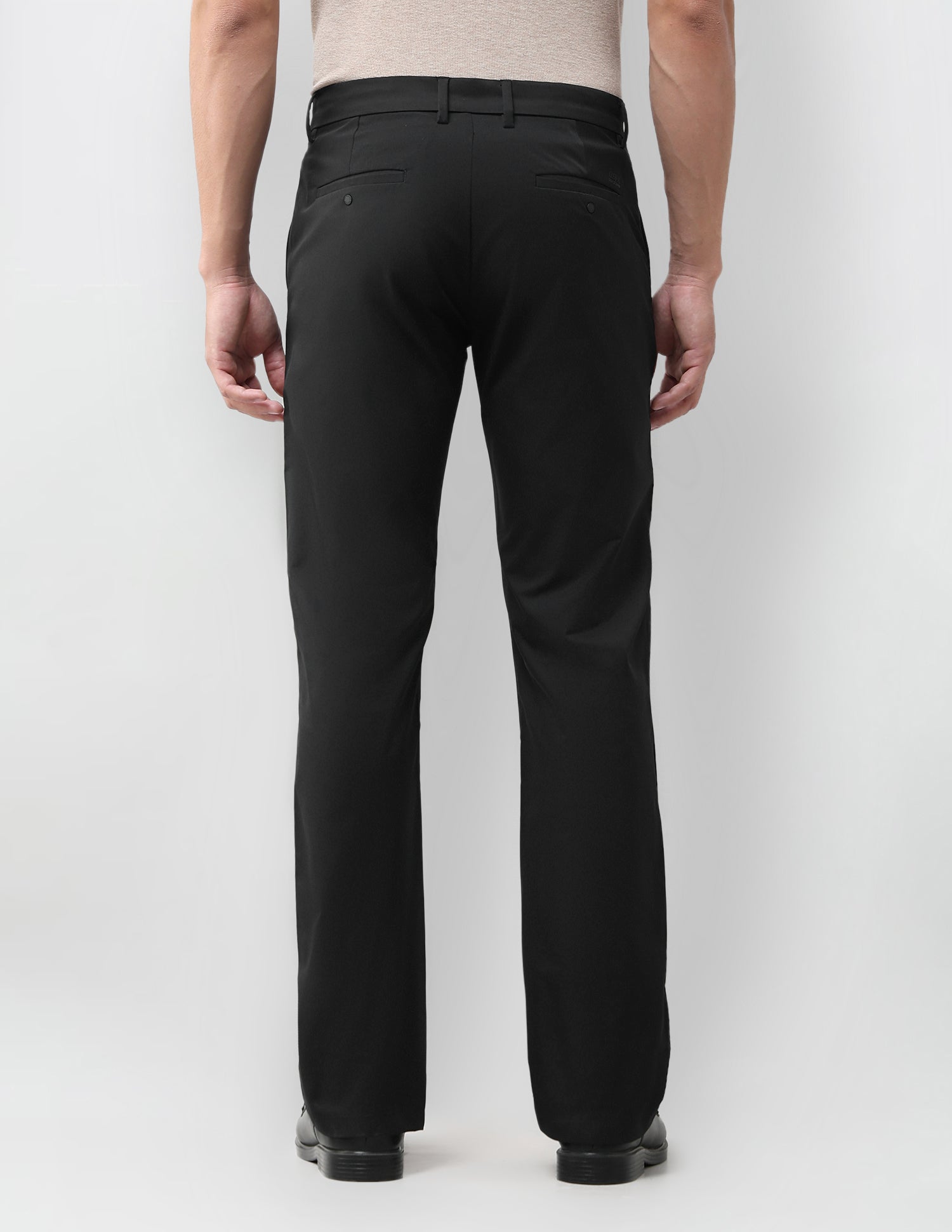 Mid Rise Riley Straight Fit Trousers Black - U.S. Polo Assn. India | Large