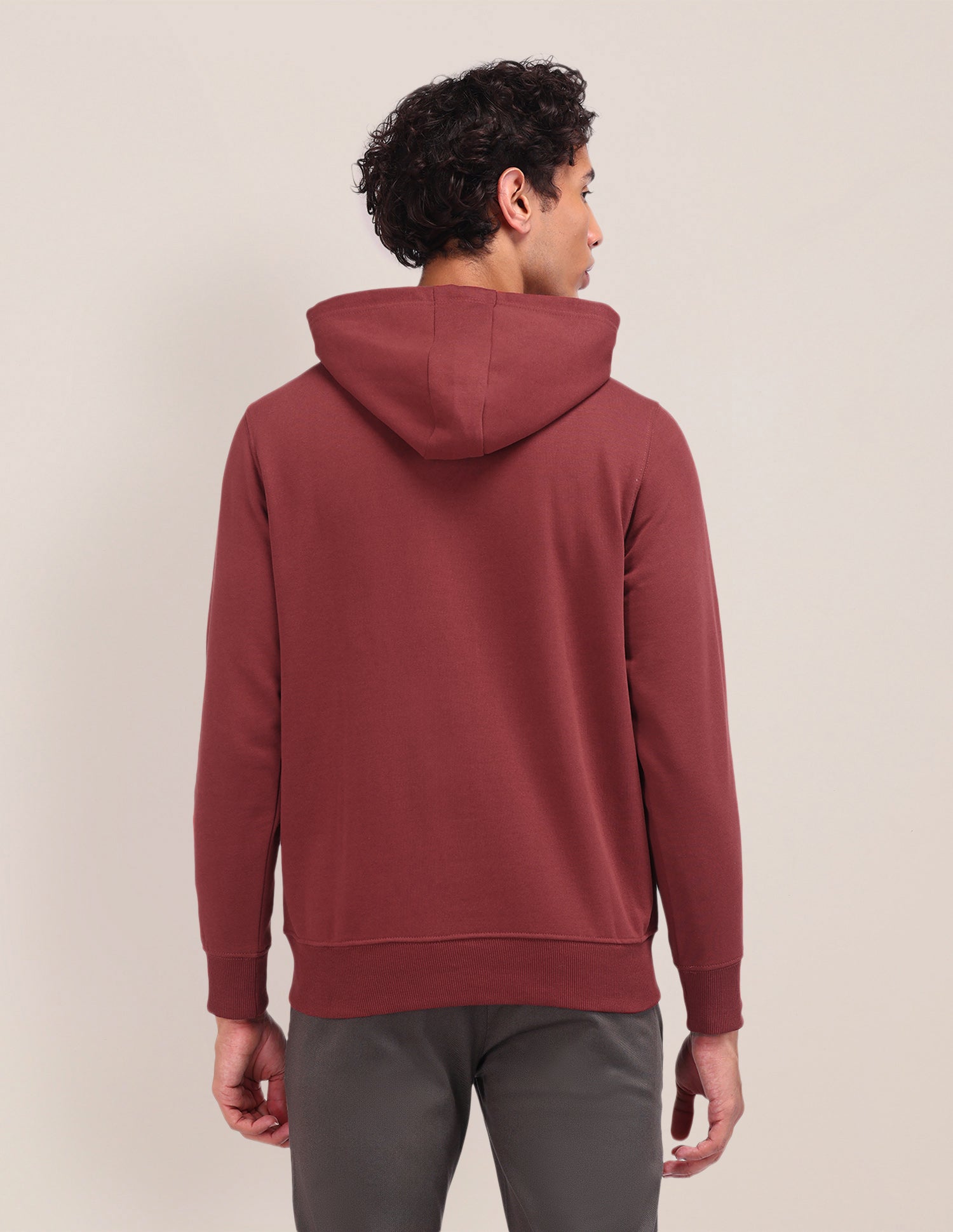 Brand Printed Regular Fit Sweatshirt Rust - U.S. POLO ASSN. | Large