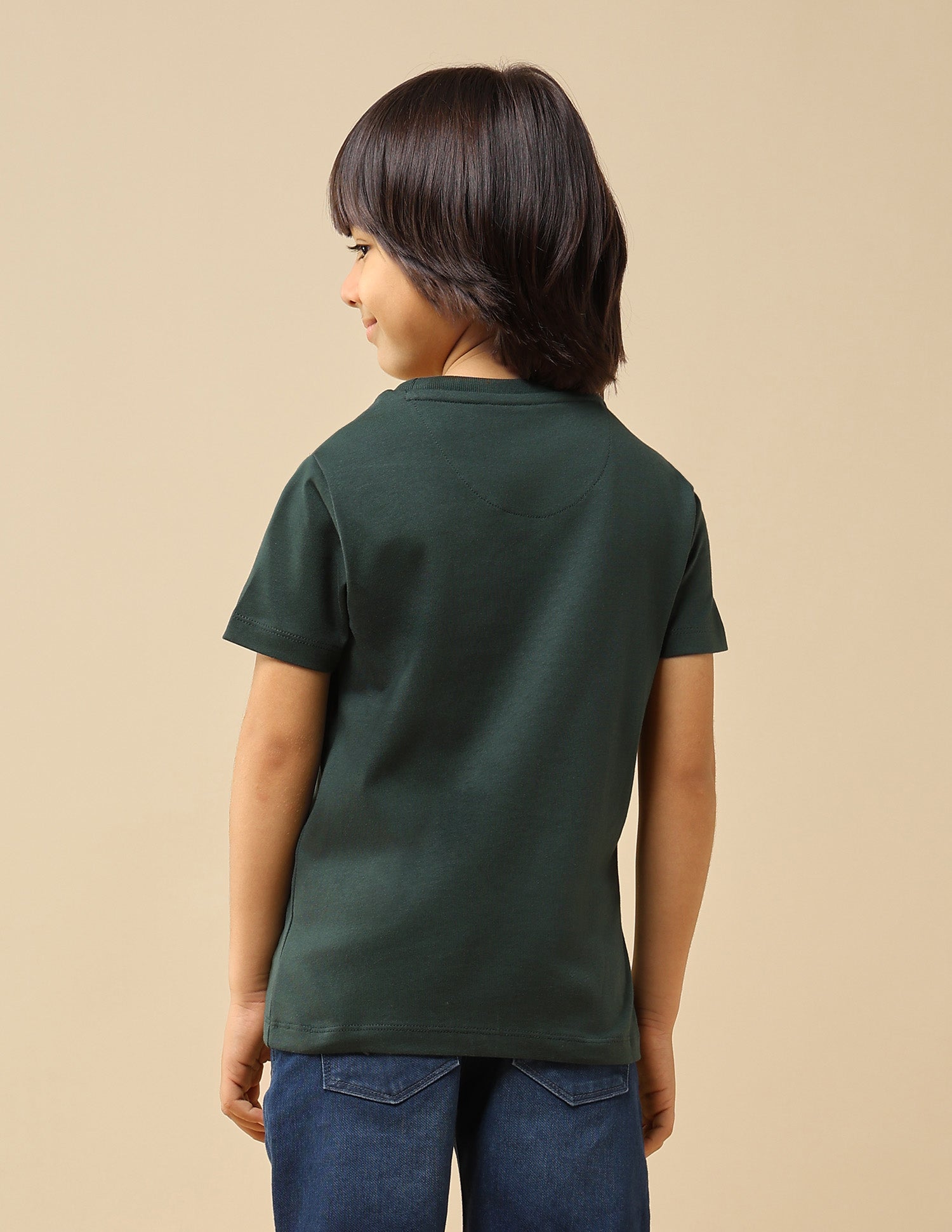 Boys Brand Appliqued Mini Me T-Shirt Olive - U.S. POLO ASSN. | Large