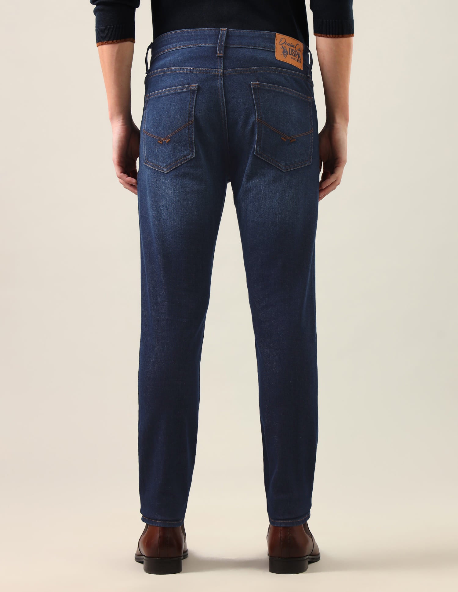 Brandon Slim-Tapered Fit Blue Jeans Blue - U.S. Polo Assn. India | Large