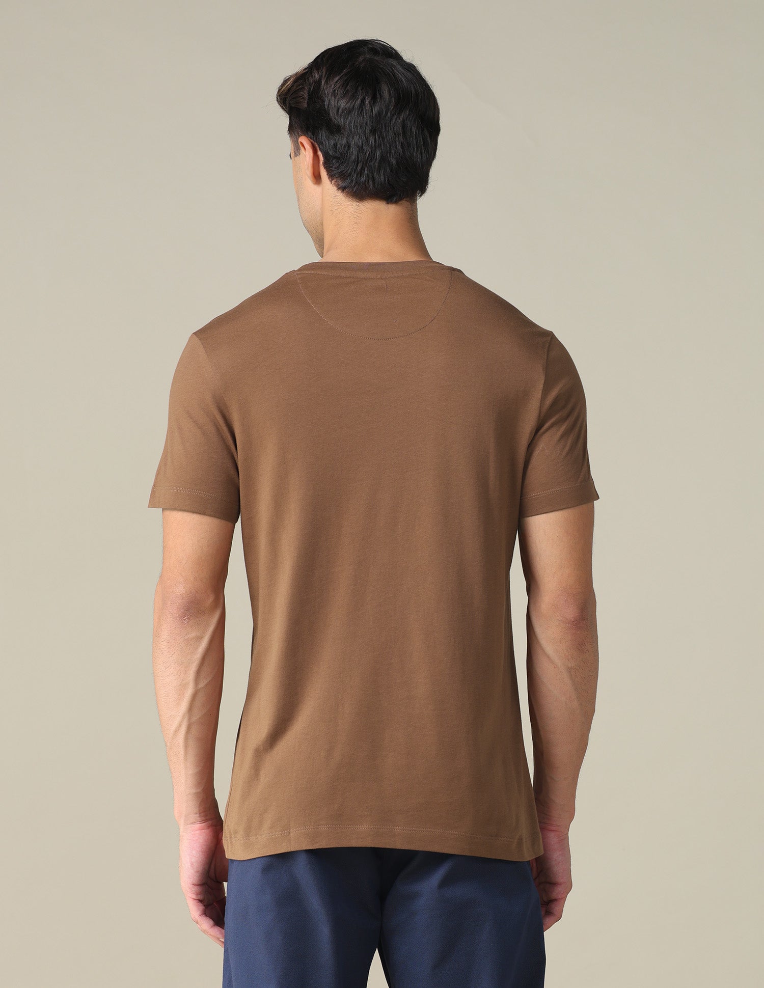 Regular Fit Solid T-shirt Brown - U.S. POLO ASSN. | Large