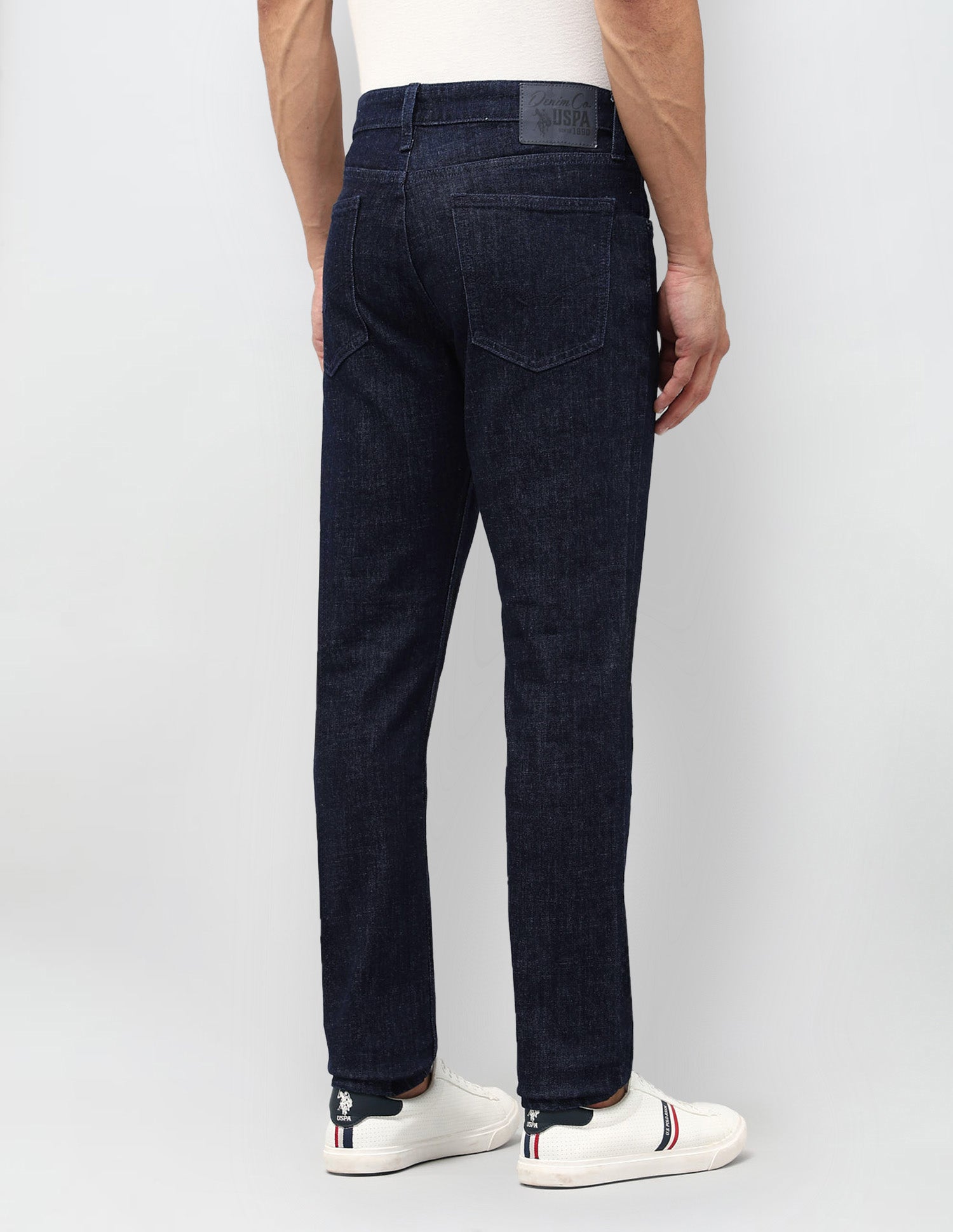 Brandon Slim Tapered Fit Mid Rise Jeans Indigo - U.S. POLO ASSN. | Large