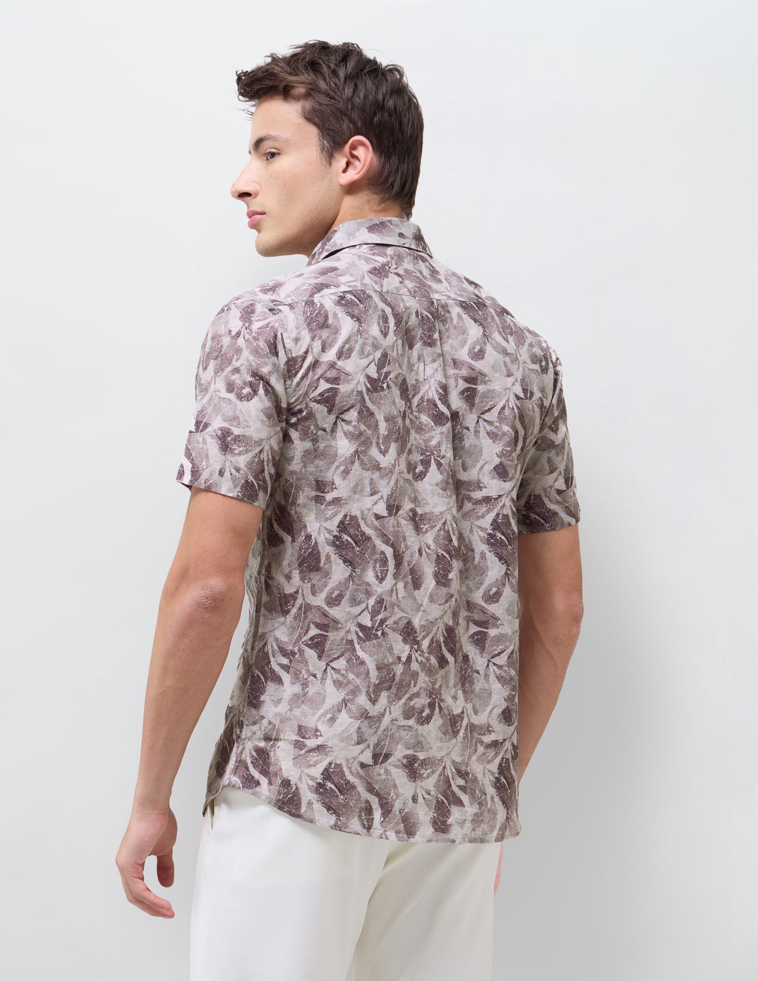 Tropical Printed Regular Fit Shirt Wine - U.S. Polo Assn. India | Large