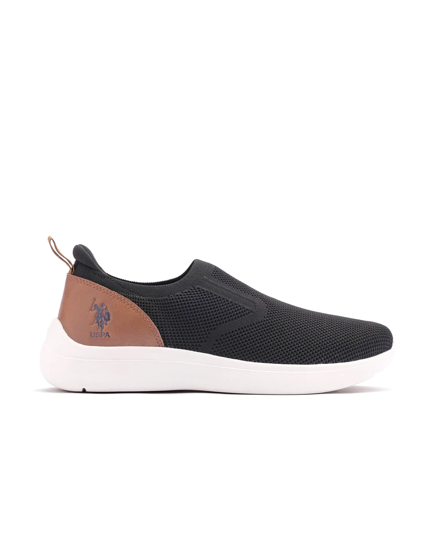 Men Tenore 2.0 Black Uspa Sport  Sneaker Slip On Black - U.S. Polo Assn. India | Large