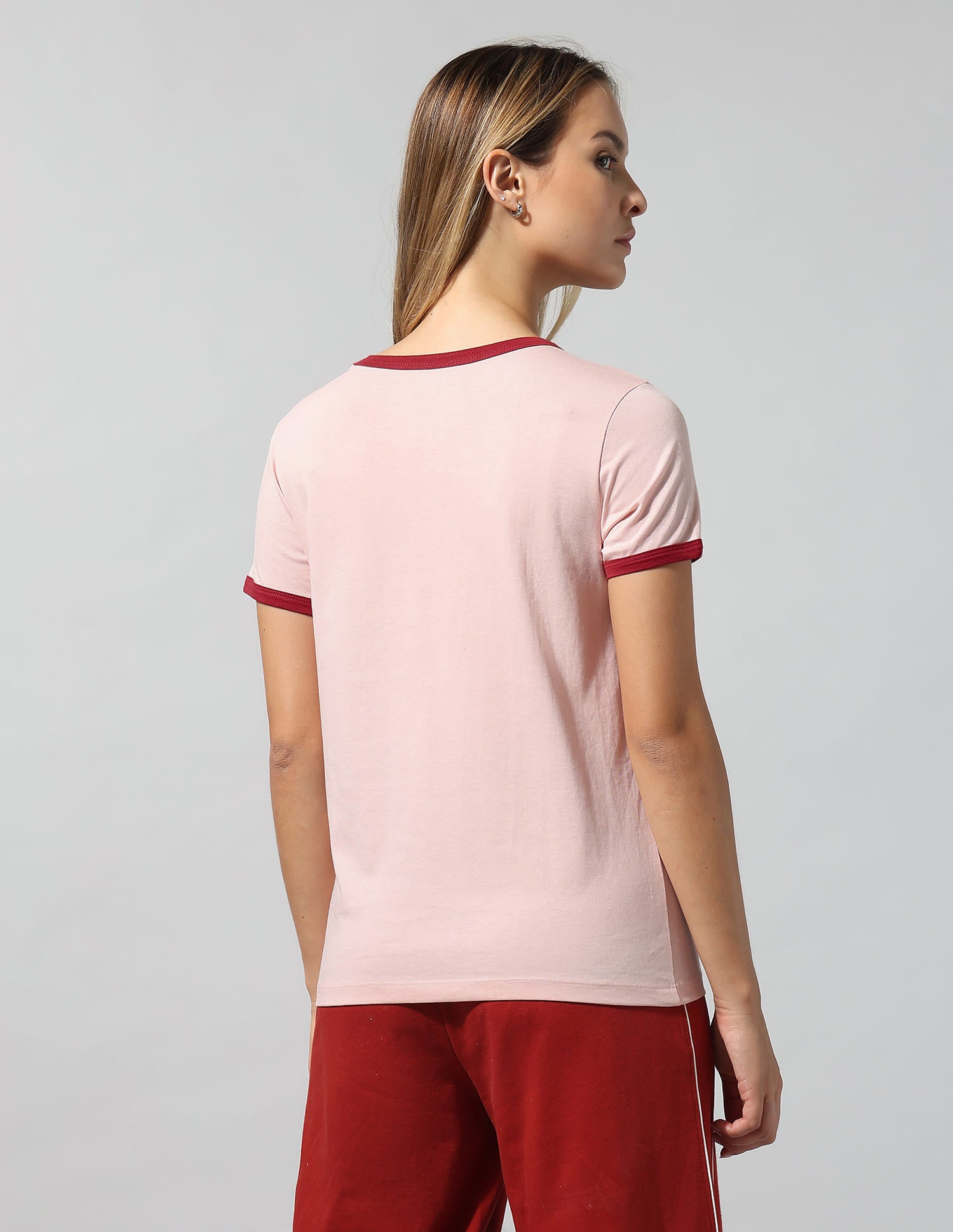Brand Printed Regular Fit T-Shirt Pink - U.S. Polo Assn. India | Large
