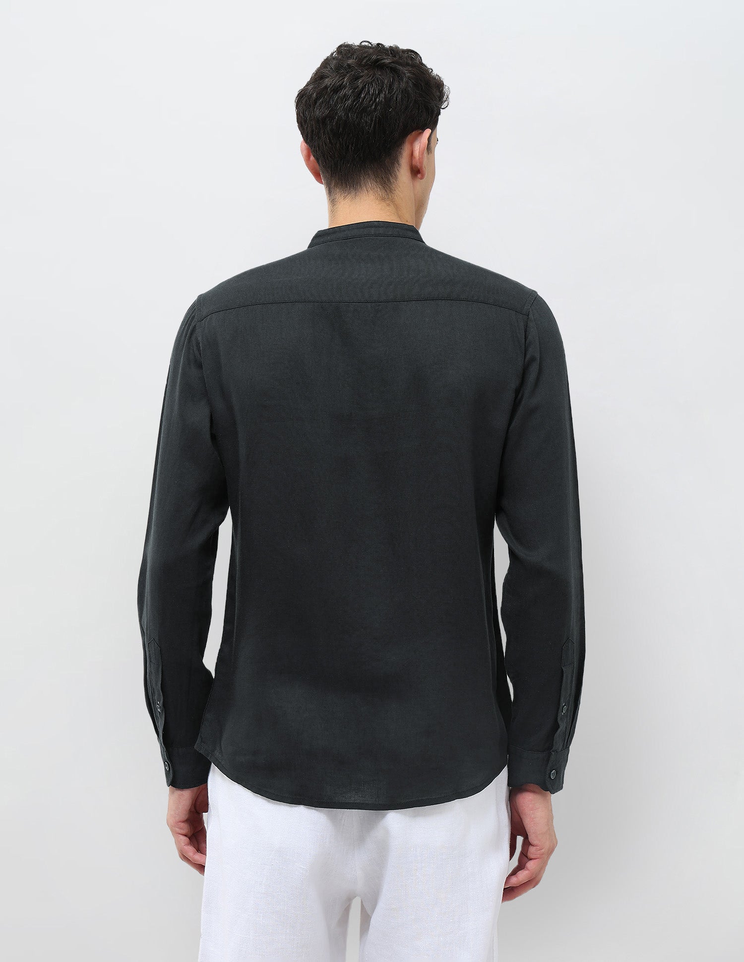 Solid Regular Fit Shirt Dark Grey - U.S. Polo Assn. India | Large