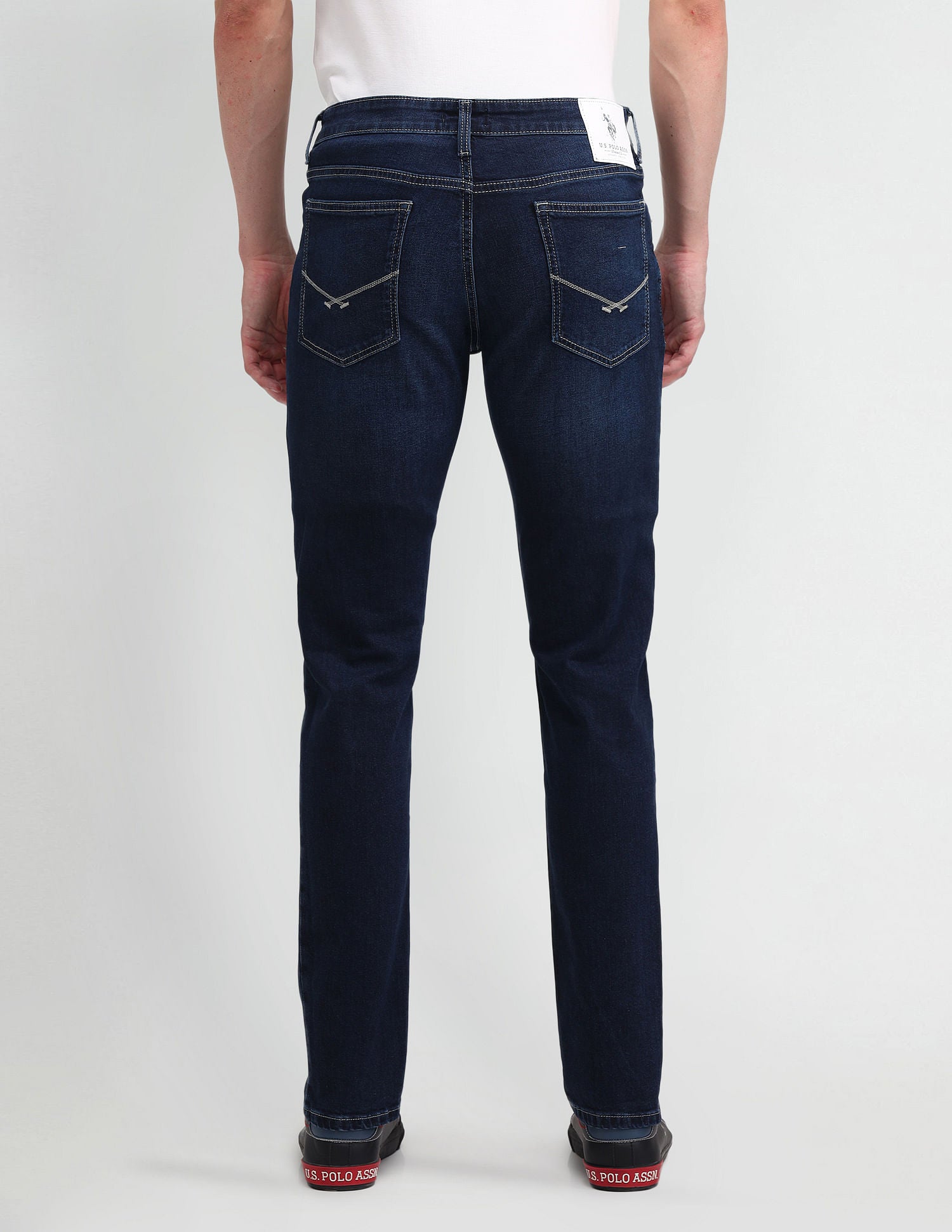 Brandon Slim Tapered Blue Jeans Blue - U.S. POLO ASSN. | Large