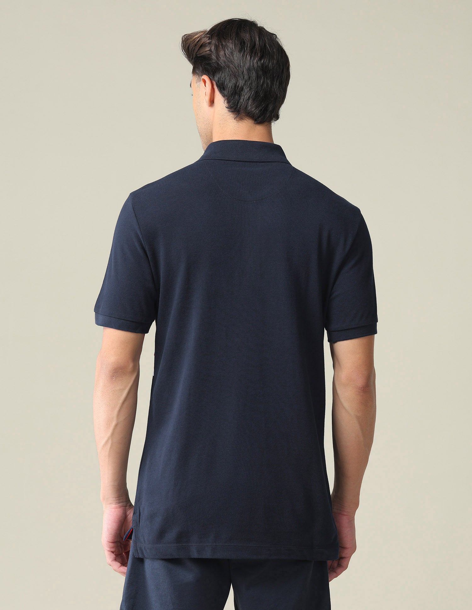 Colour Block Slim Polo Shirt Navy - U.S. POLO ASSN. | Large