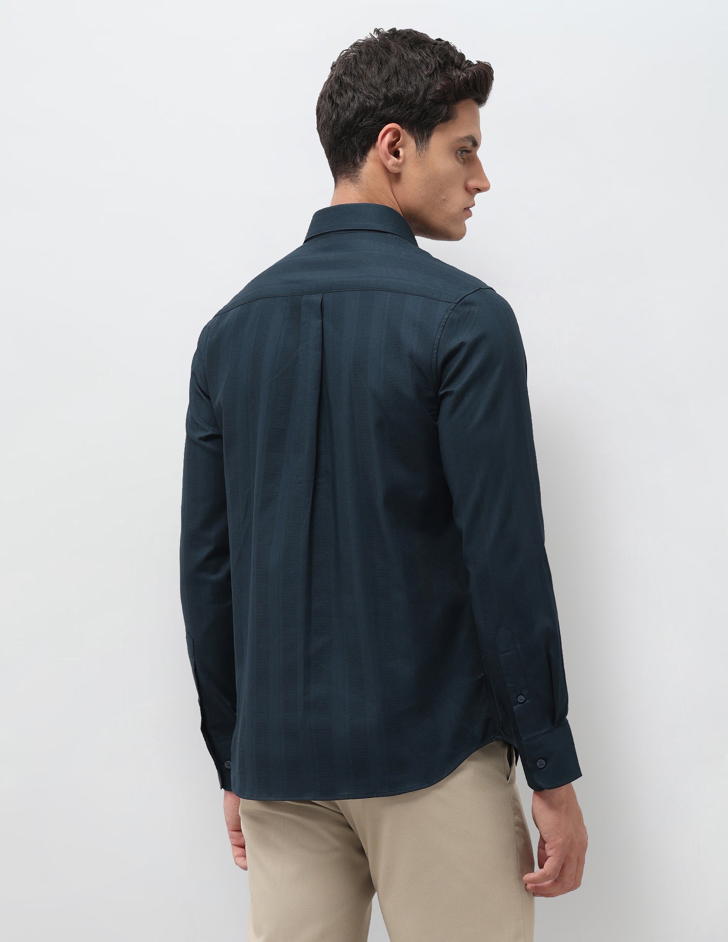 Tailored Fit Dobby Shirt Teal - U.S. Polo Assn. India | Large