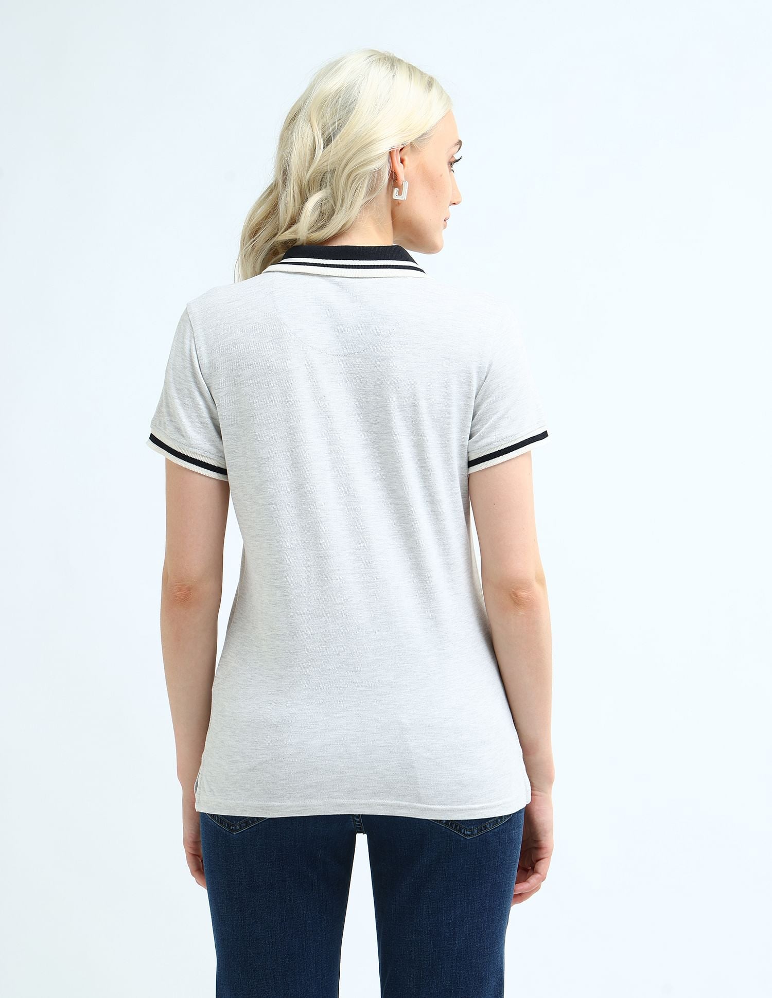 Regular Fit Solid Polo Shirt Grey - U.S. POLO ASSN. | Large