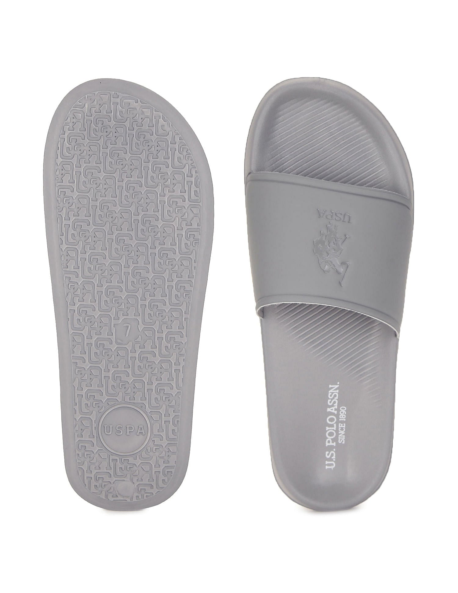 Men Specter 6.0 Open Toe Flat Sandals Grey - U.S. POLO ASSN. | Large