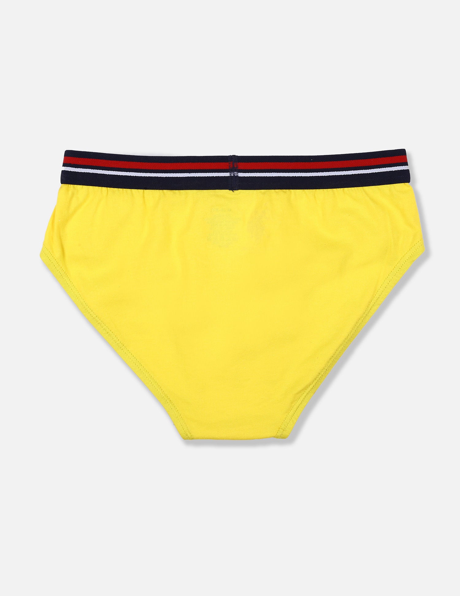 Mid Rise Cotton Spandex IKBB Briefs - Pack Of 3 Green, Yellow and Orange - U.S. POLO ASSN. | Large