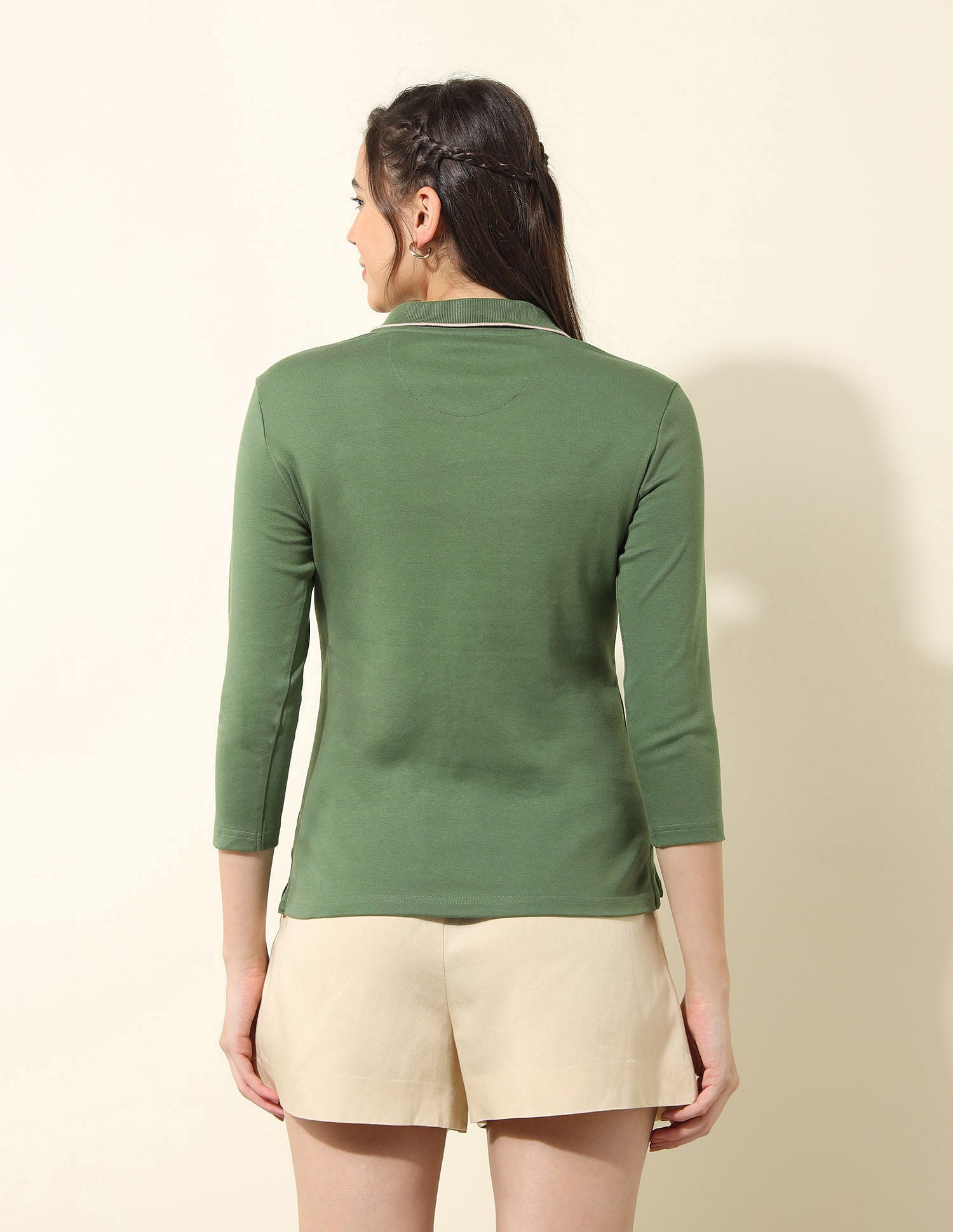 Regular Fit Solid Polo Shirt Green - U.S. POLO ASSN. | Large