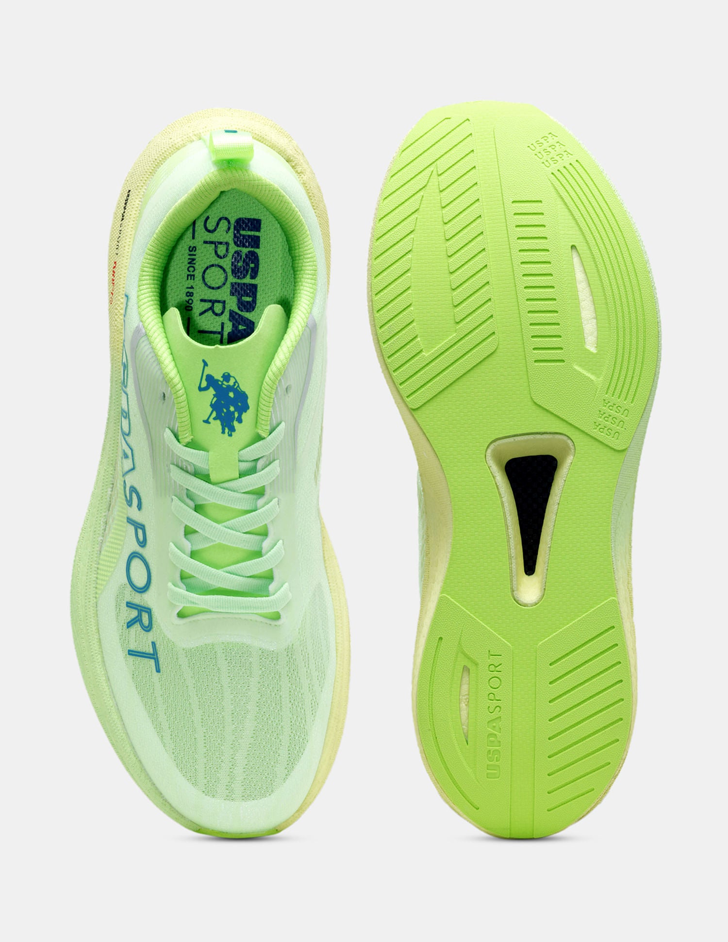 Men Oskar Uspa Sport Running Shoes Green - U.S. POLO ASSN. | Large