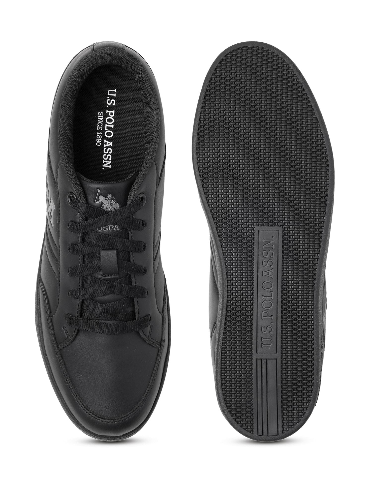 Men Gala Solid Sneakers Black - U.S. POLO ASSN. | Large