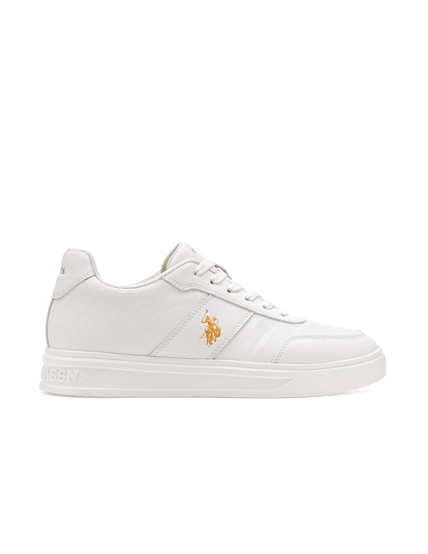 Brand Embossed Cort 2.0 Sneakers White - U.S. Polo Assn. India | Large