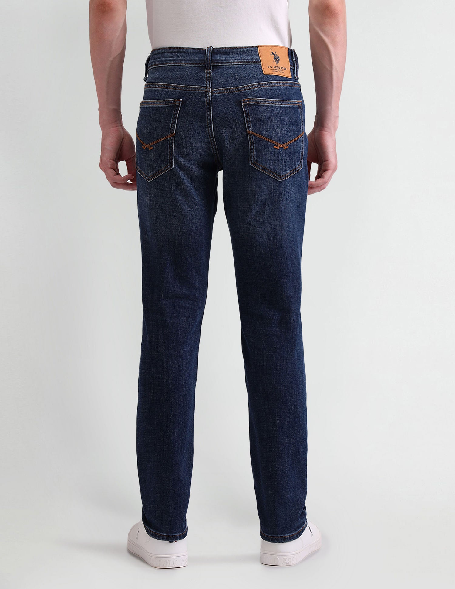 Brandon Slim Tapered Blue Jeans Blue - U.S. Polo Assn. India | Large