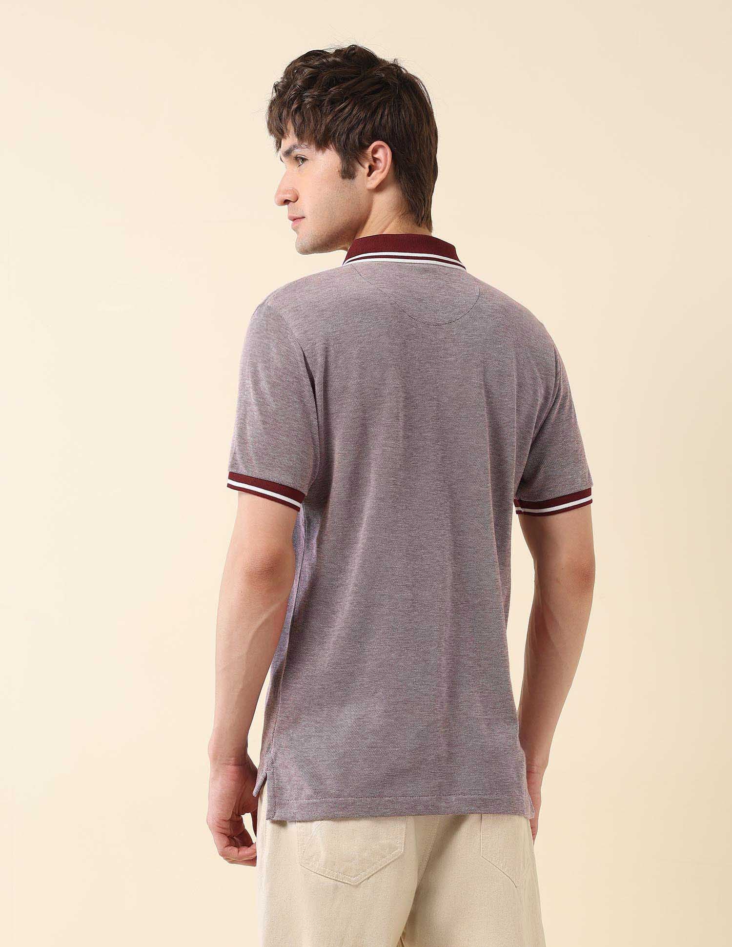 Heathered Classic Polo Shirt Wine - U.S. Polo Assn. India | Large