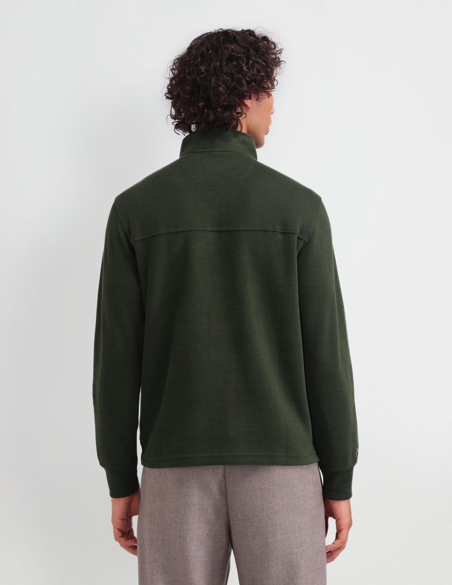 Mock Neck Regular Fit Sweatshirt Pine Grove - U.S. POLO ASSN. | Large